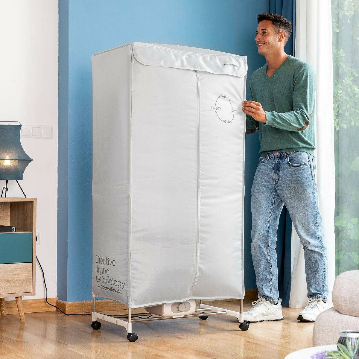 Secadora Eléctrica Portátil de 2 Alturas InnovaGoods (Reacondicionado A)
