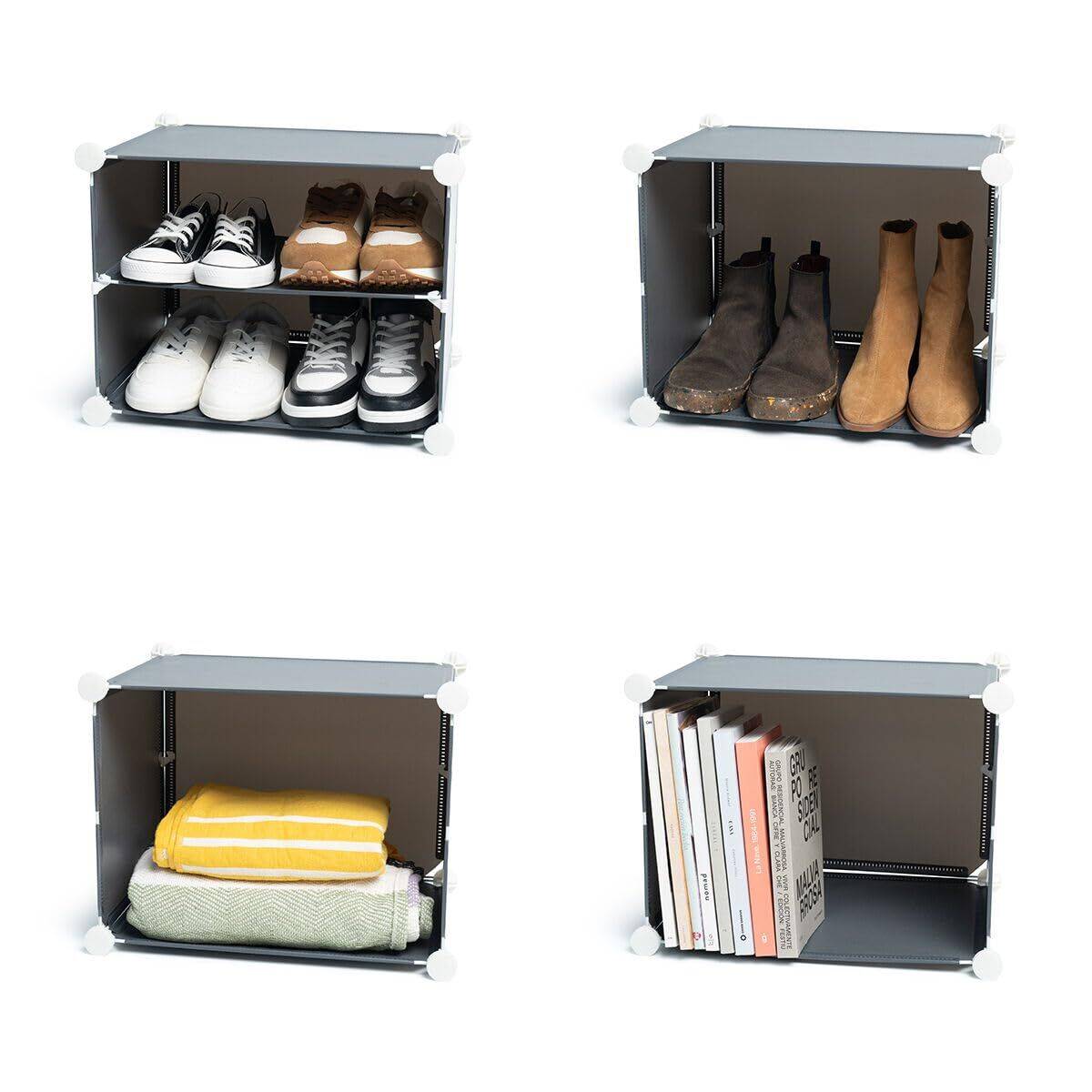 Zapatero Modular Portátil InnovaGoods Gris (Reacondicionado A)