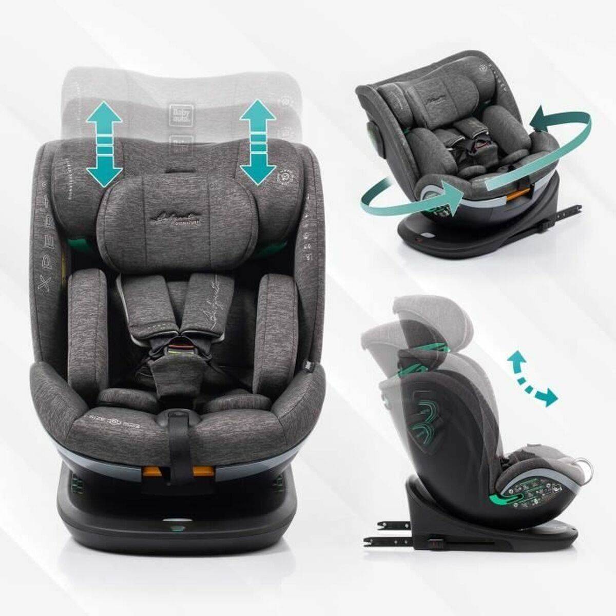 Silla para el Coche Babyauto XPERTA BLACK LINE Negro 0 (de 0 a 10 kilos) 0+ (de 0 a 13 kilos) I (9 - 18 kg) II (15-25 kg) III (2