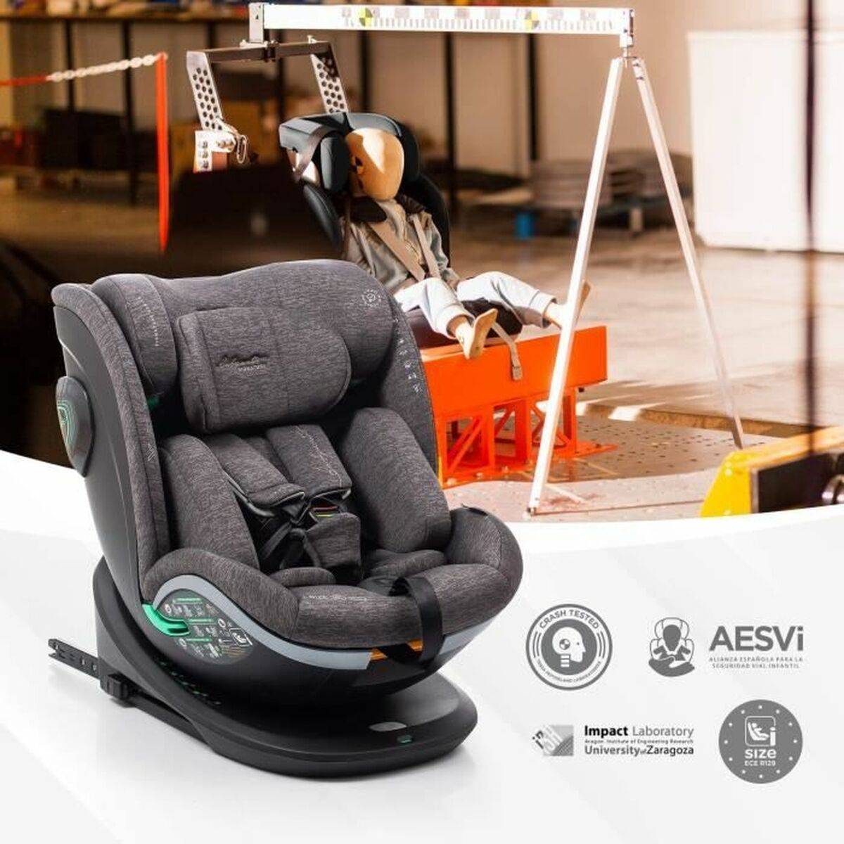 Silla para el Coche Babyauto XPERTA BLACK LINE Negro 0 (de 0 a 10 kilos) 0+ (de 0 a 13 kilos) I (9 - 18 kg) II (15-25 kg) III (2