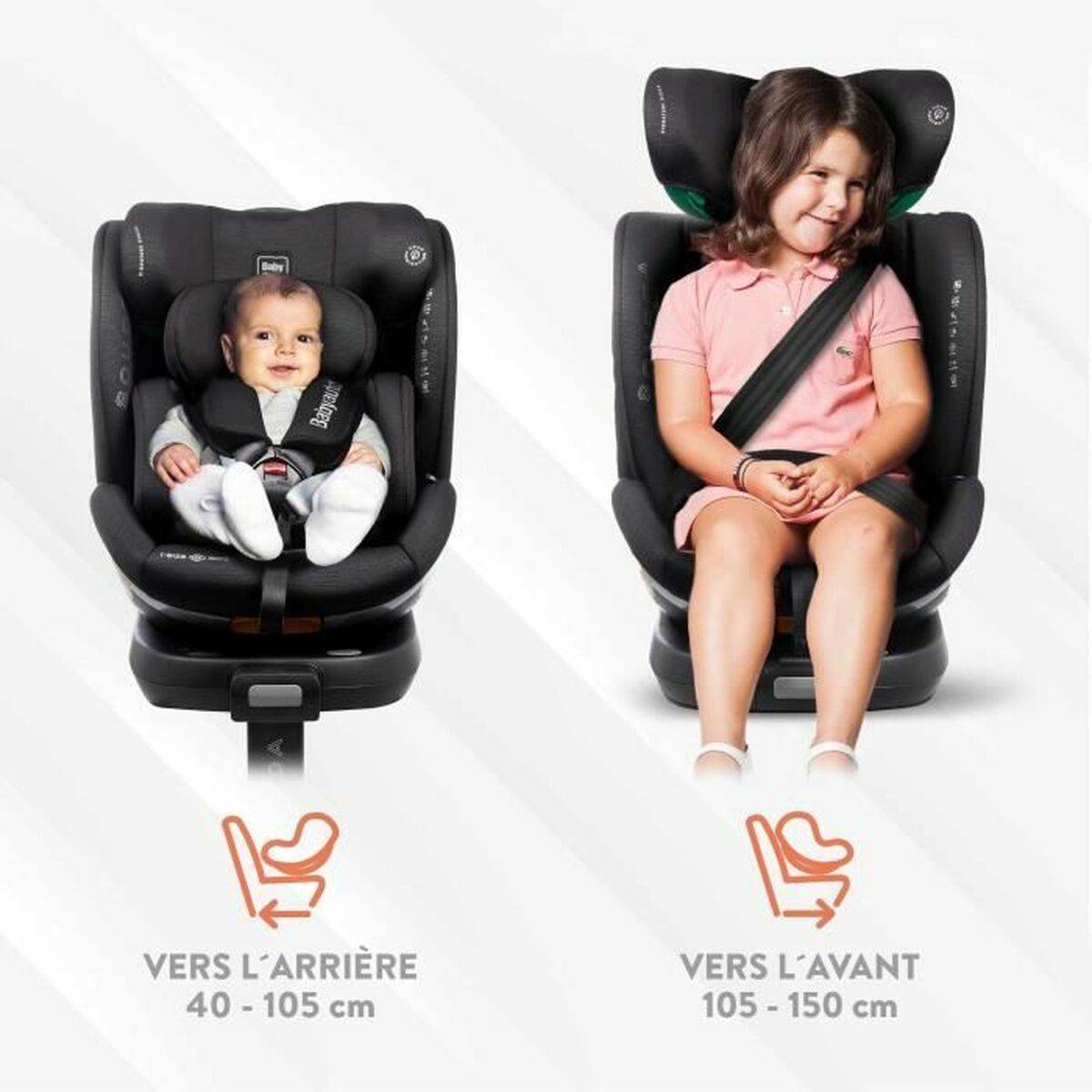 Silla para el Coche Babyauto SCUDDA GREY DOBBY Gris 0 (de 0 a 10 kilos) 0+ (de 0 a 13 kilos) I (9 - 18 kg) II (15-25 kg) III (22