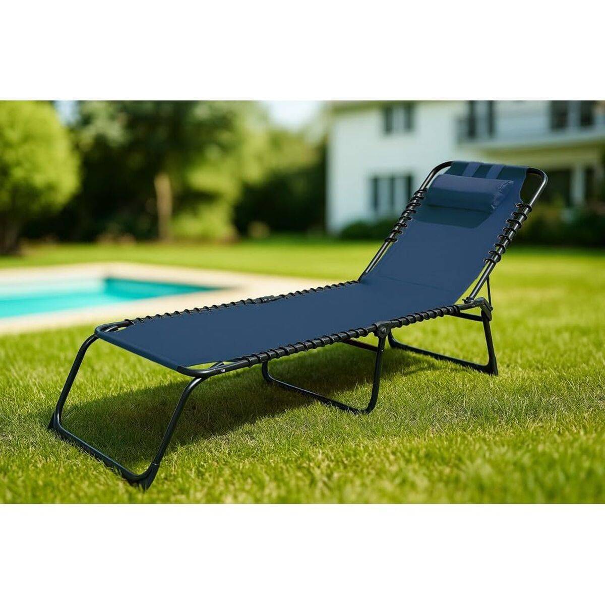 Tumbona Marbueno Azul 190 x 27 x 58 cm