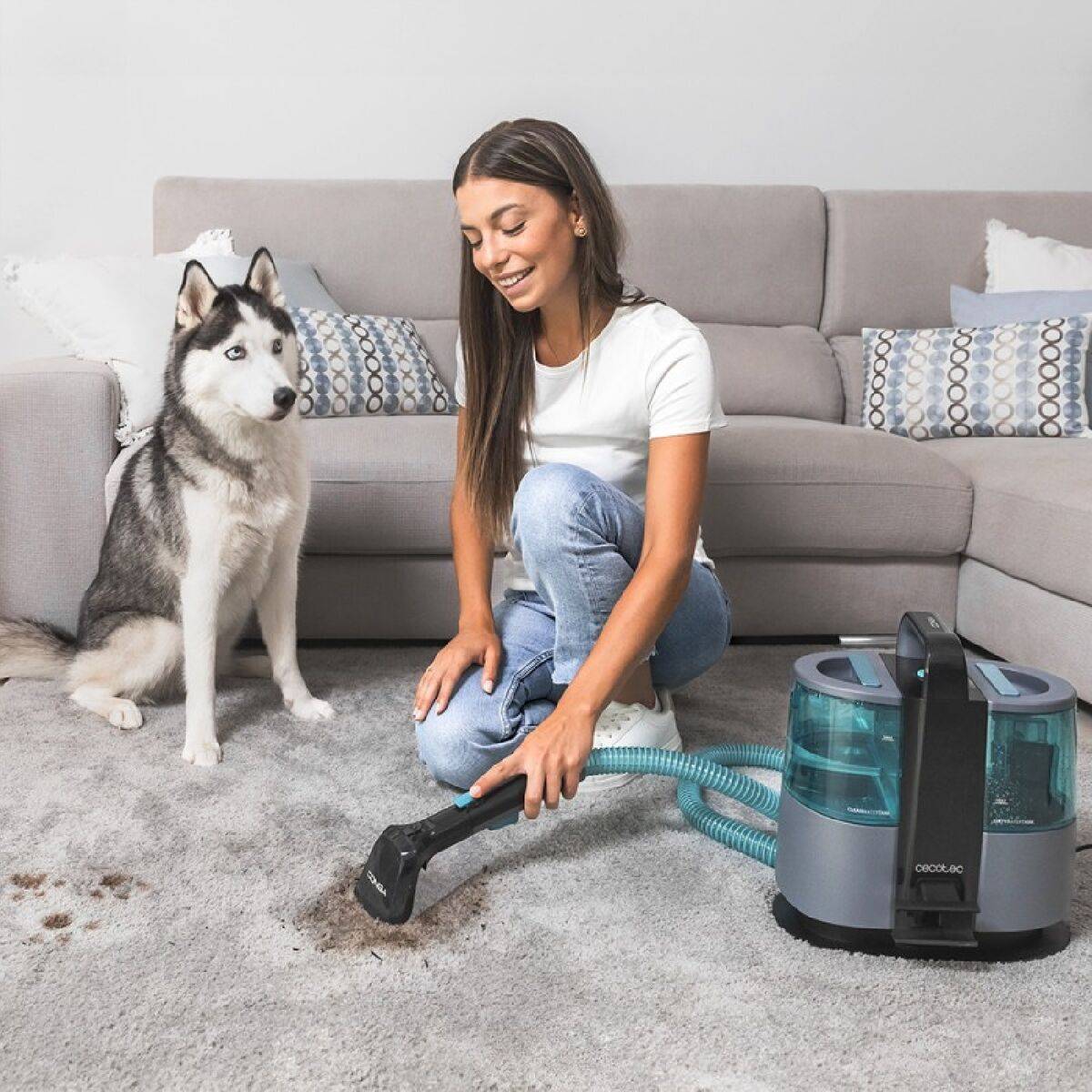 Aspirador para tapicería y alfombras Cecotec Conga 4000 Carpet&Spot Clean XL Advance