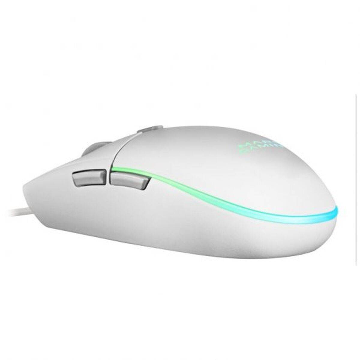 Teclado y Ratón Mars Gaming MCPRGB3WES Qwerty Español Blanco