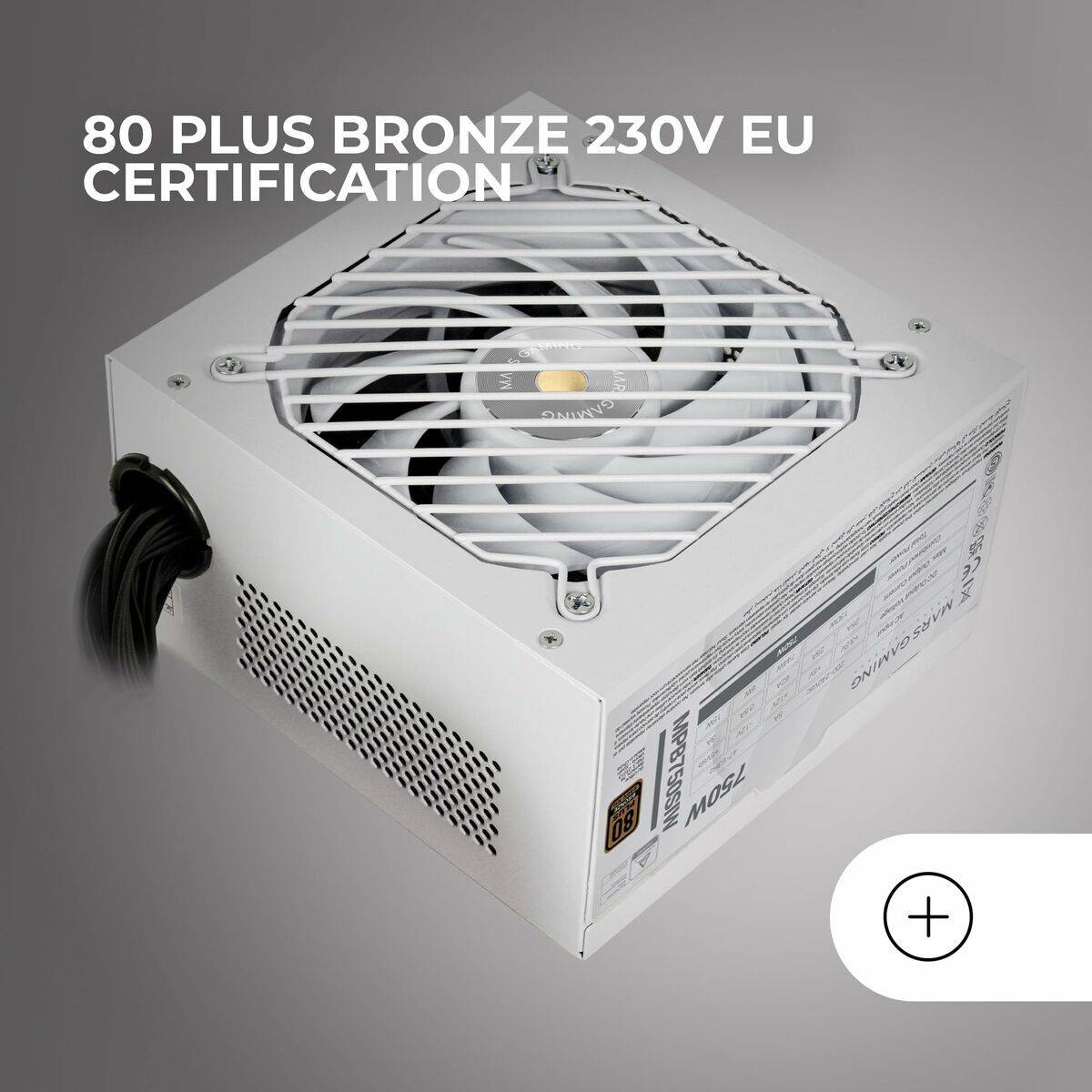 Fuente de Alimentación Mars Gaming PSU 750W ATX 750 W 6 W 130 W 80 Plus Bronze