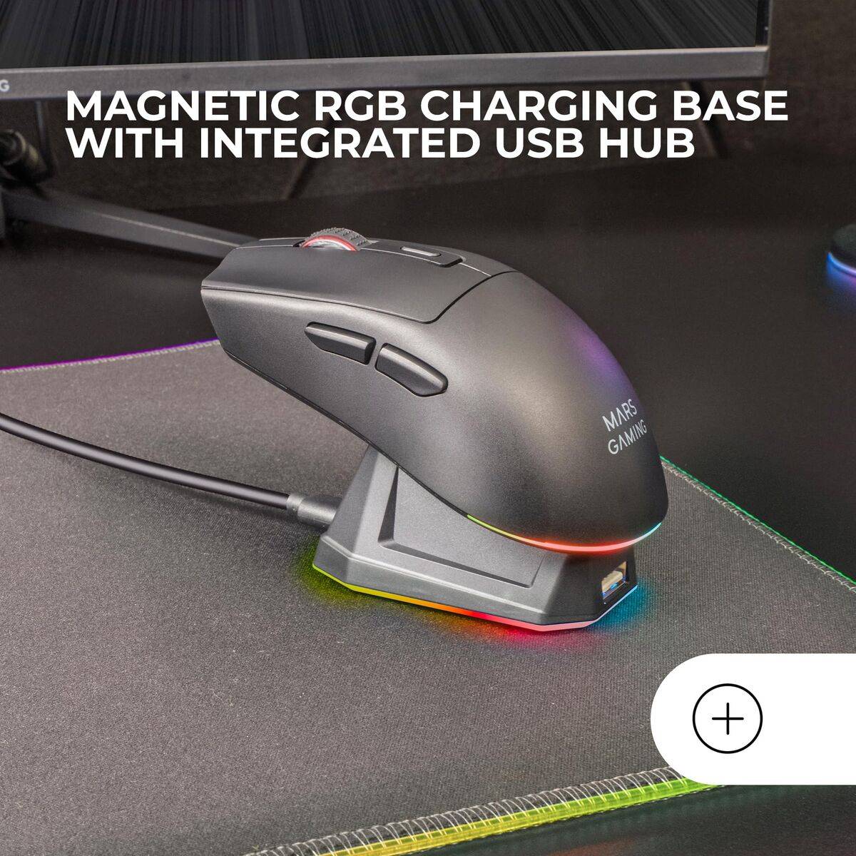 Ratón Gaming Mars Gaming MMT3 Negro