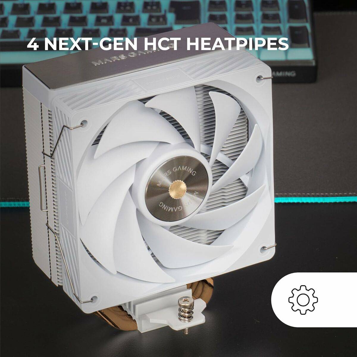 Ventilador de CPU Mars Gaming MCPUX4W