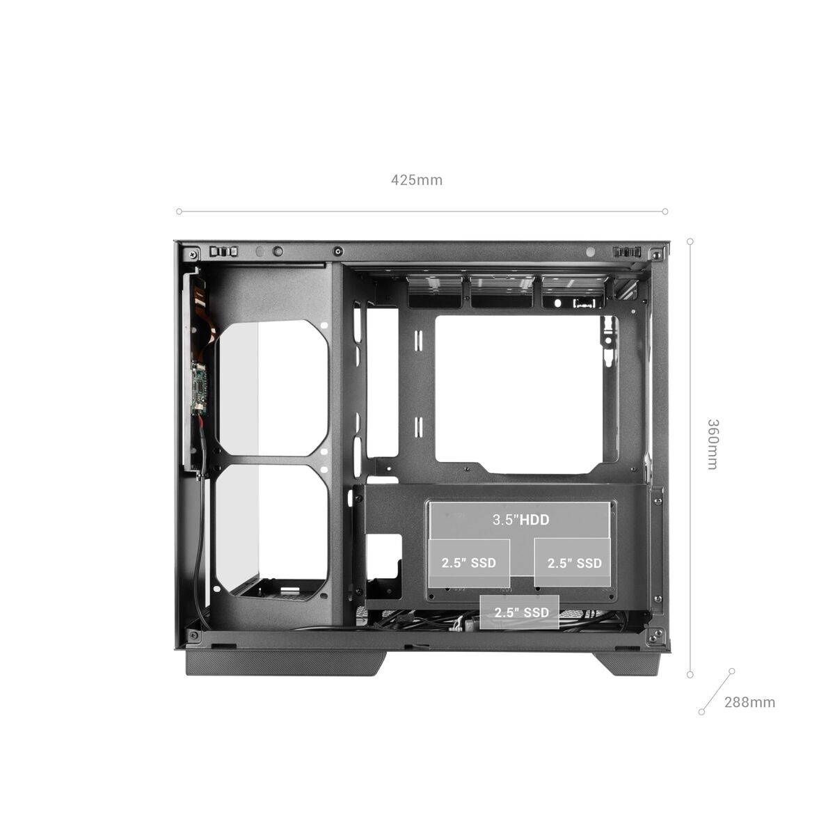 Caja Semitorre ATX Mars Gaming MCMIRAGEW Blanco