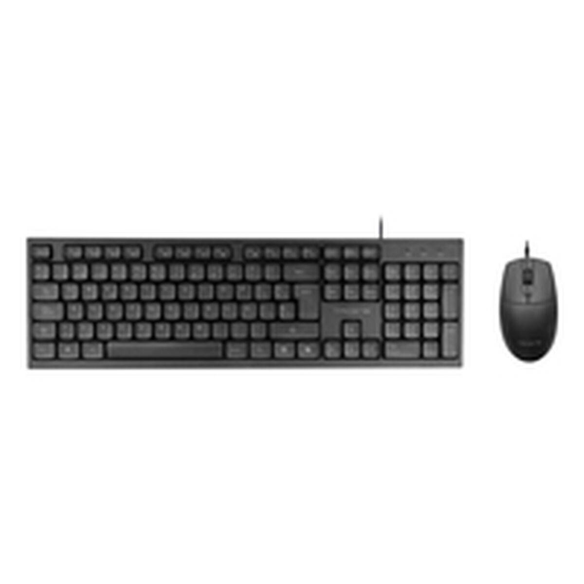 Teclado numérico Tacens ACP02ES Negro Qwerty Español