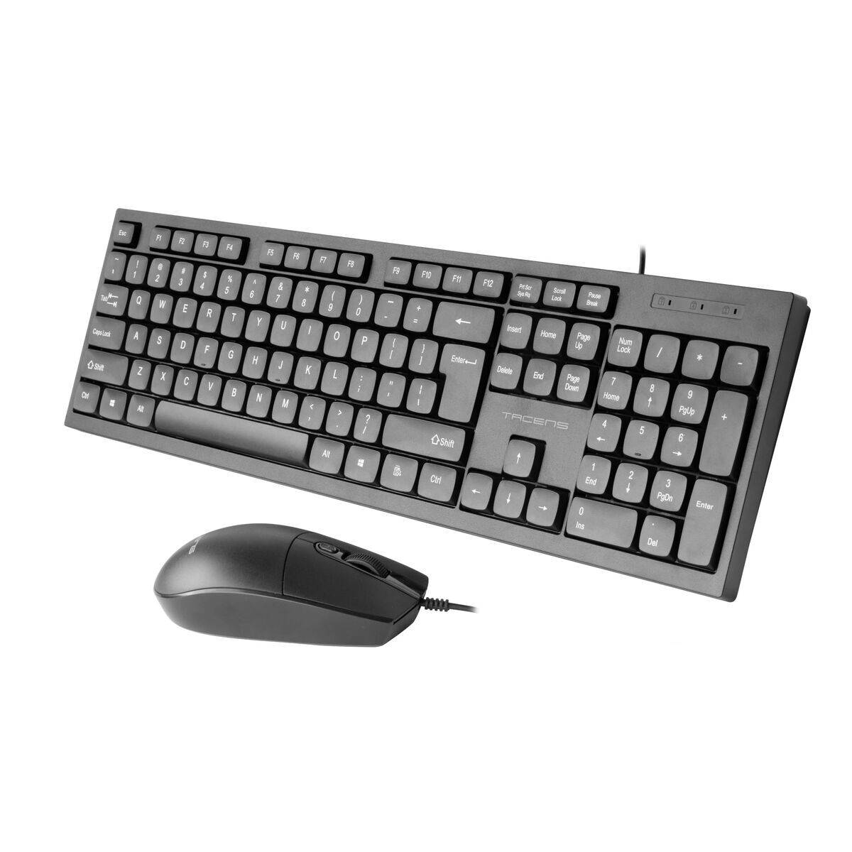 Teclado numérico Tacens ACP02ES Negro Qwerty Español