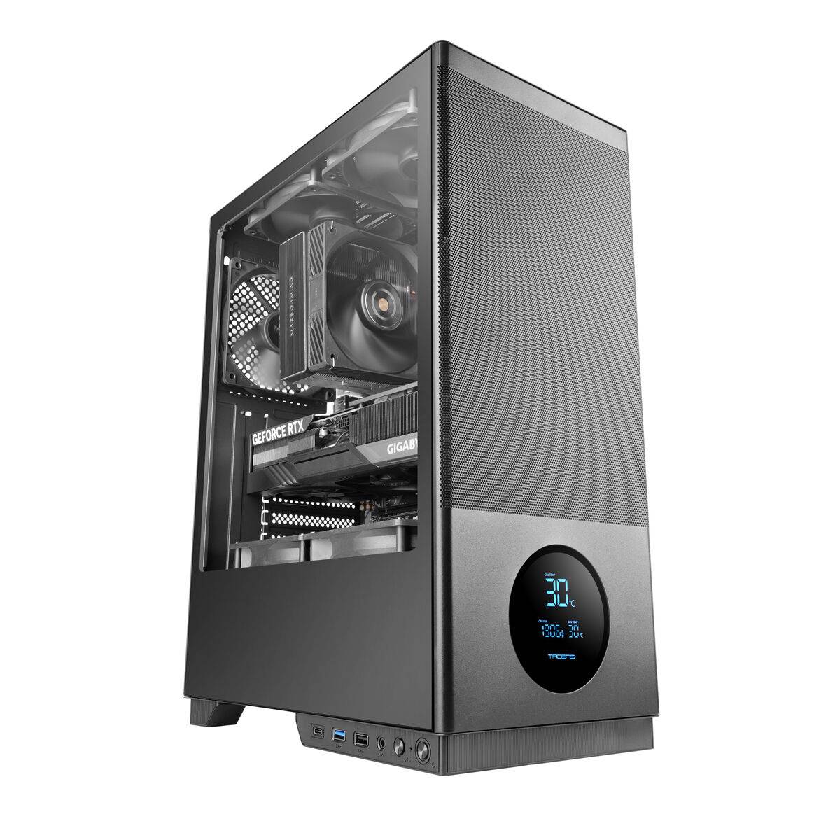 Caja Semitorre ATX Tacens 2SAGITTA20 Negro