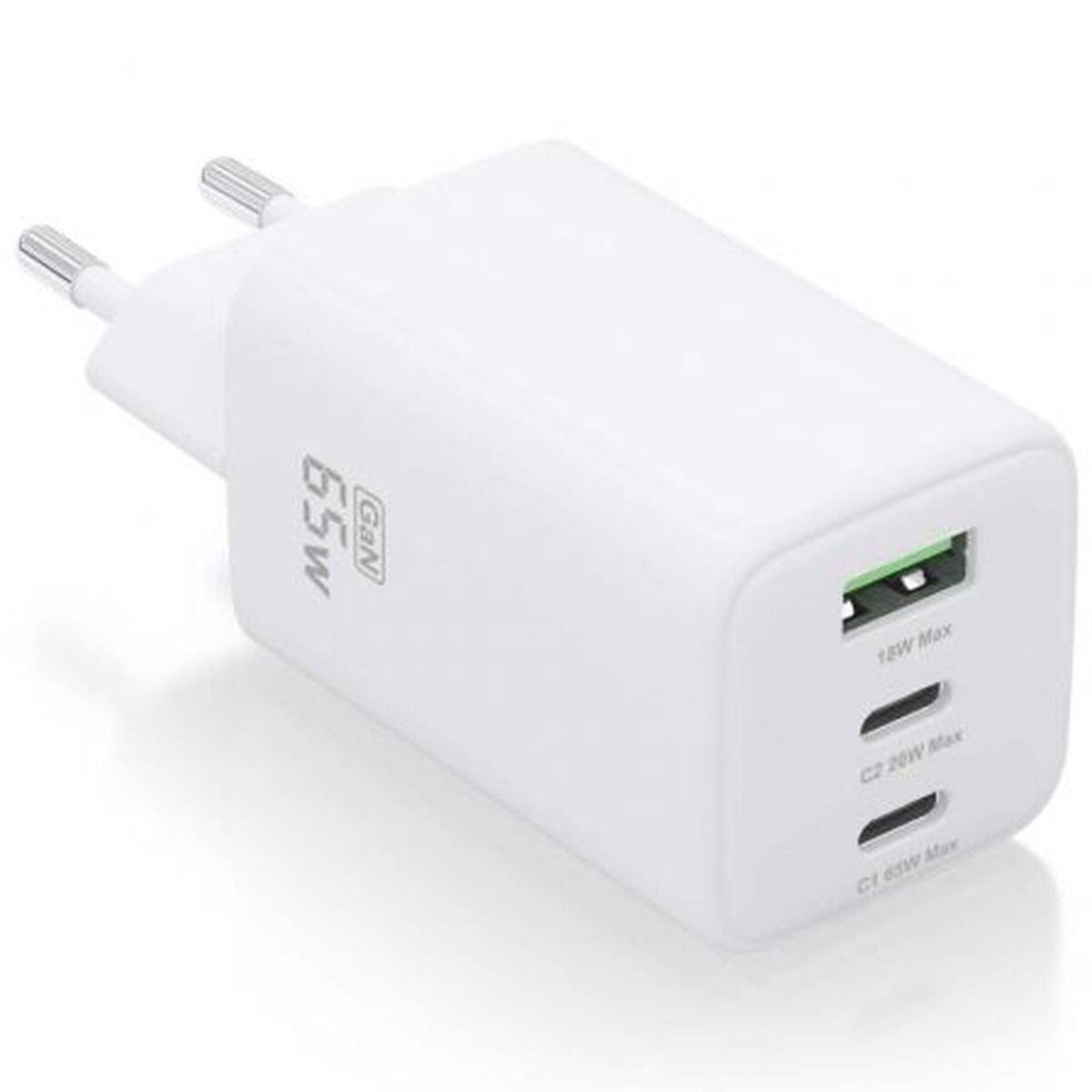 Cargador de Pared Aisens ASCH-65W3P041-W Blanco Multicolor 65 W