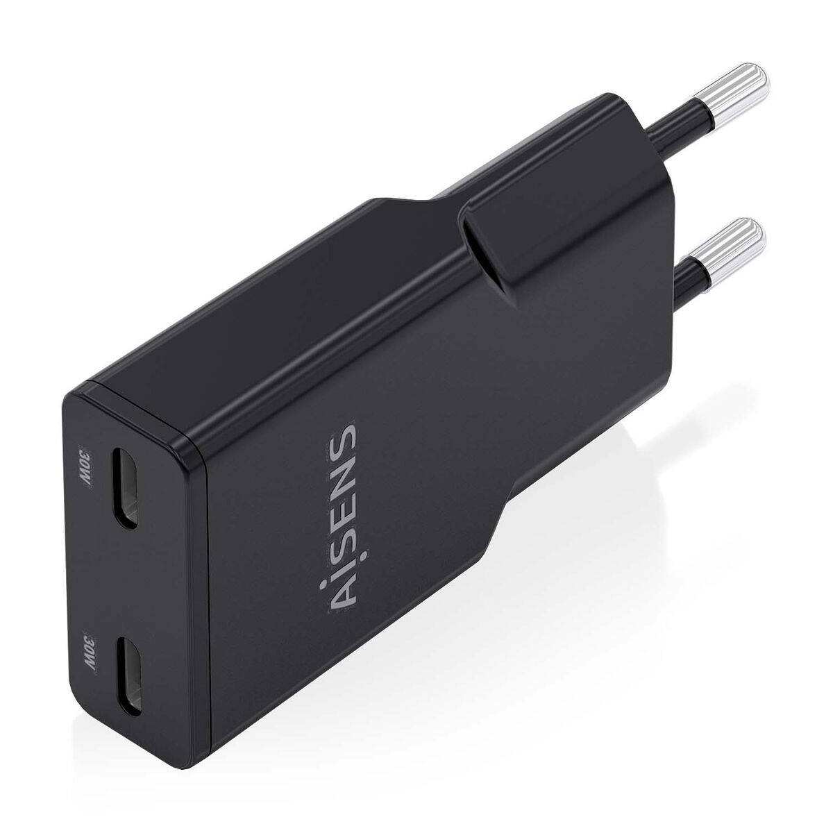 Cargador de Pared Aisens ASCH-30W2P049-BK Negro 30 W