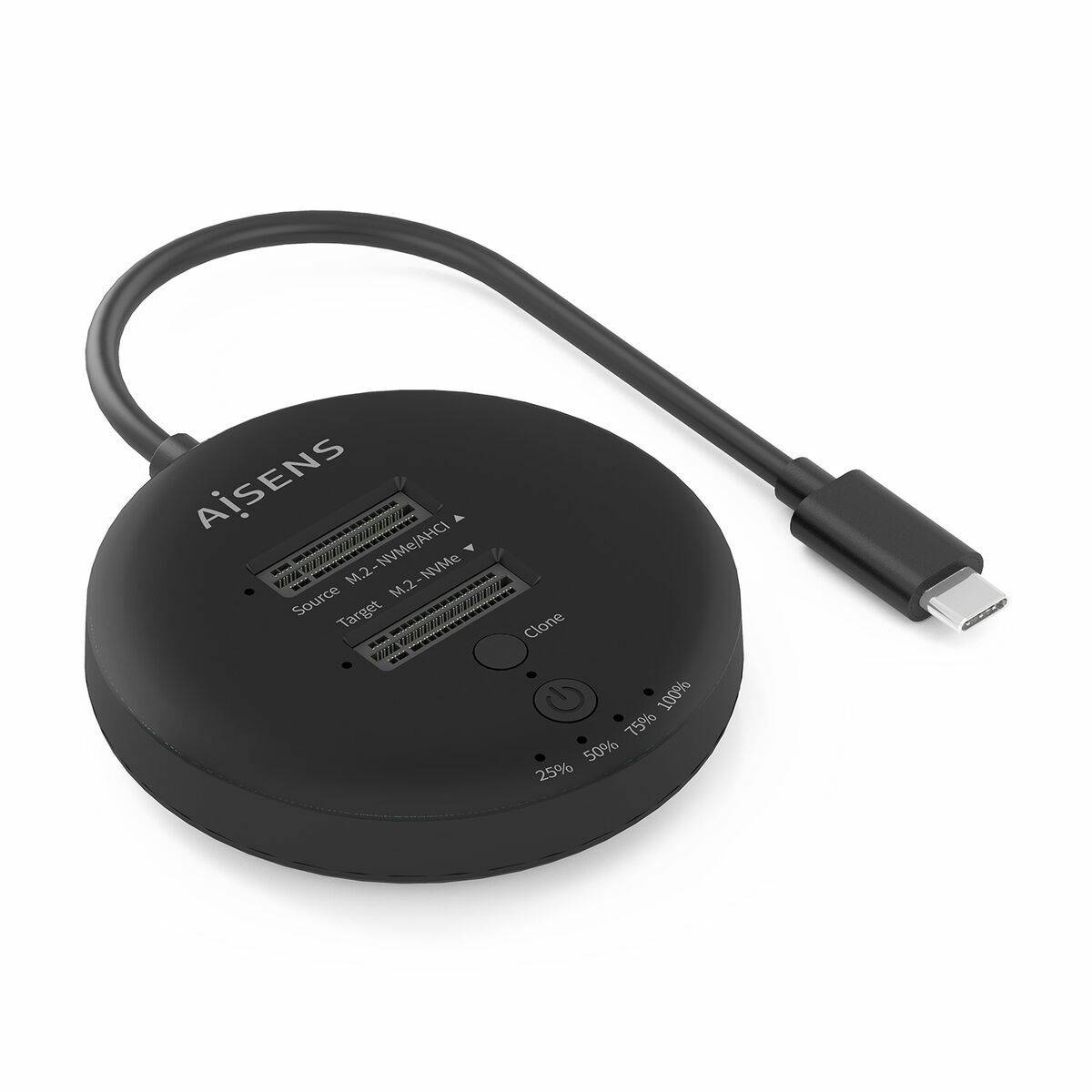 Base de carga Aisens DOUBLE BAY Negro 50 W