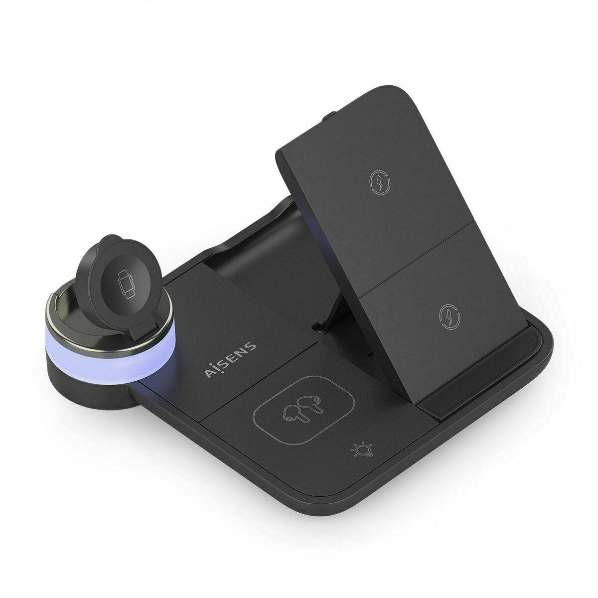 Cargador Inalámbrico Aisens 4IN1 15WACCS Negro 15 W 50 W