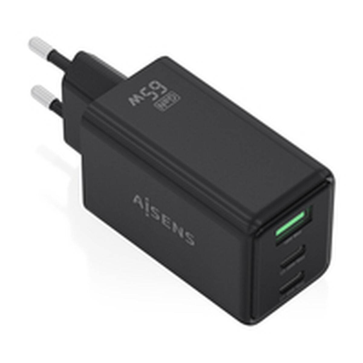 Cargador de Pared Aisens ASCH-65W3P073-BK Negro 65 W