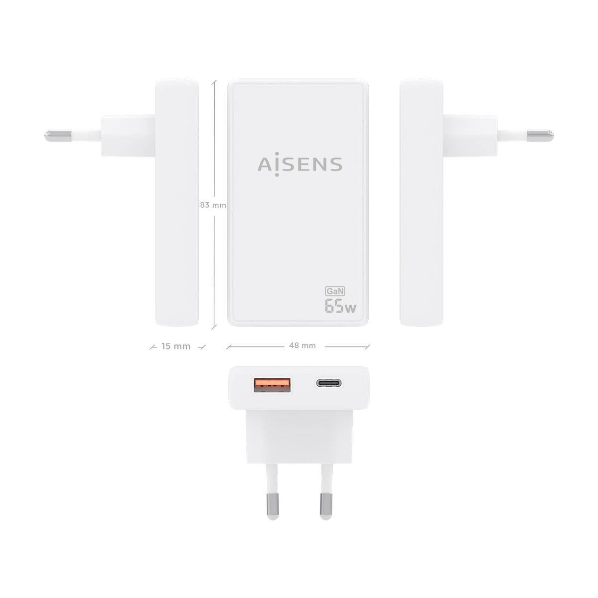Powerbank Aisens ASCH-65W2P076-W Blanco