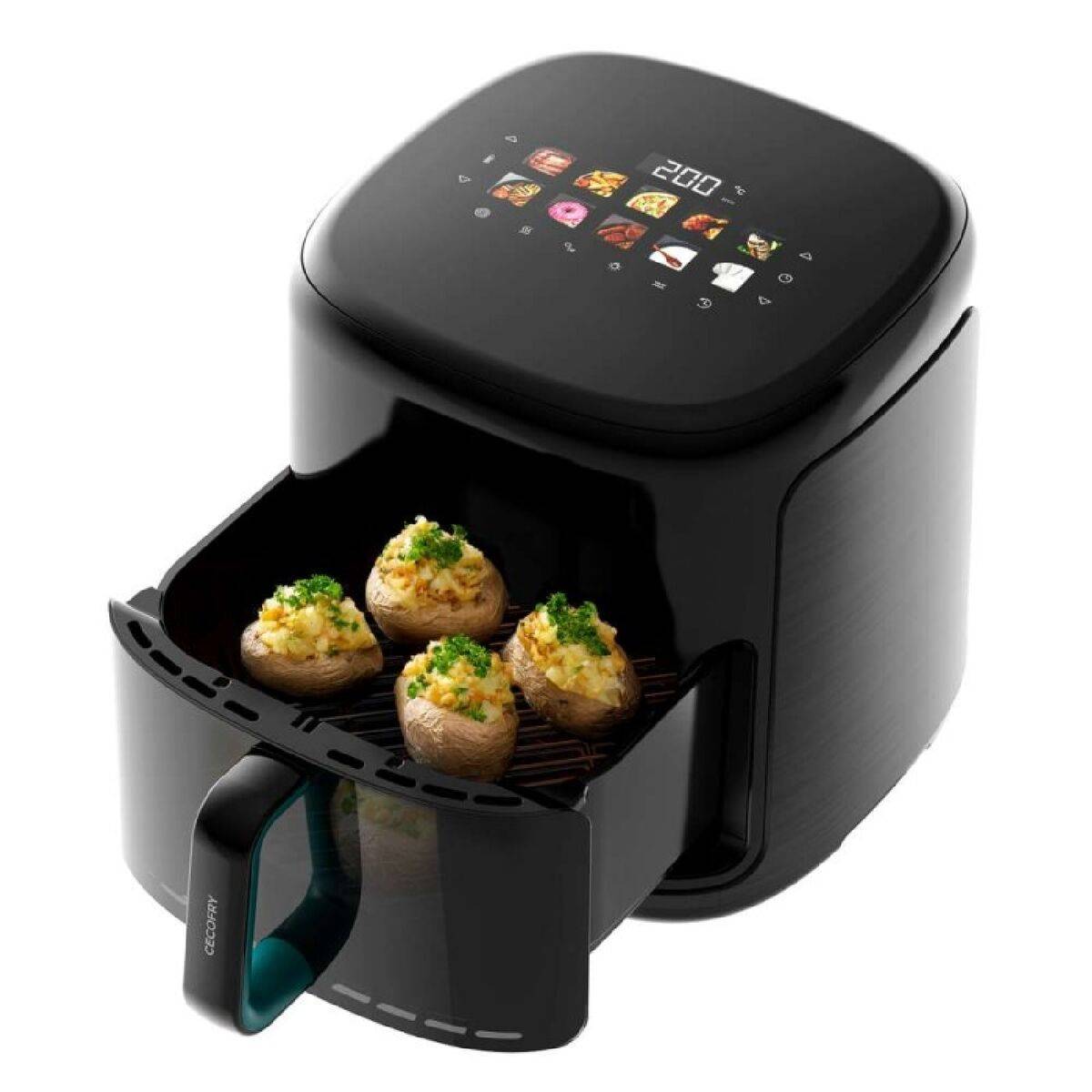 Cecotec Freidora de aire 8,5L Cecofry&Grill Smokin'Prime 8500 2300W grill ahumador negro