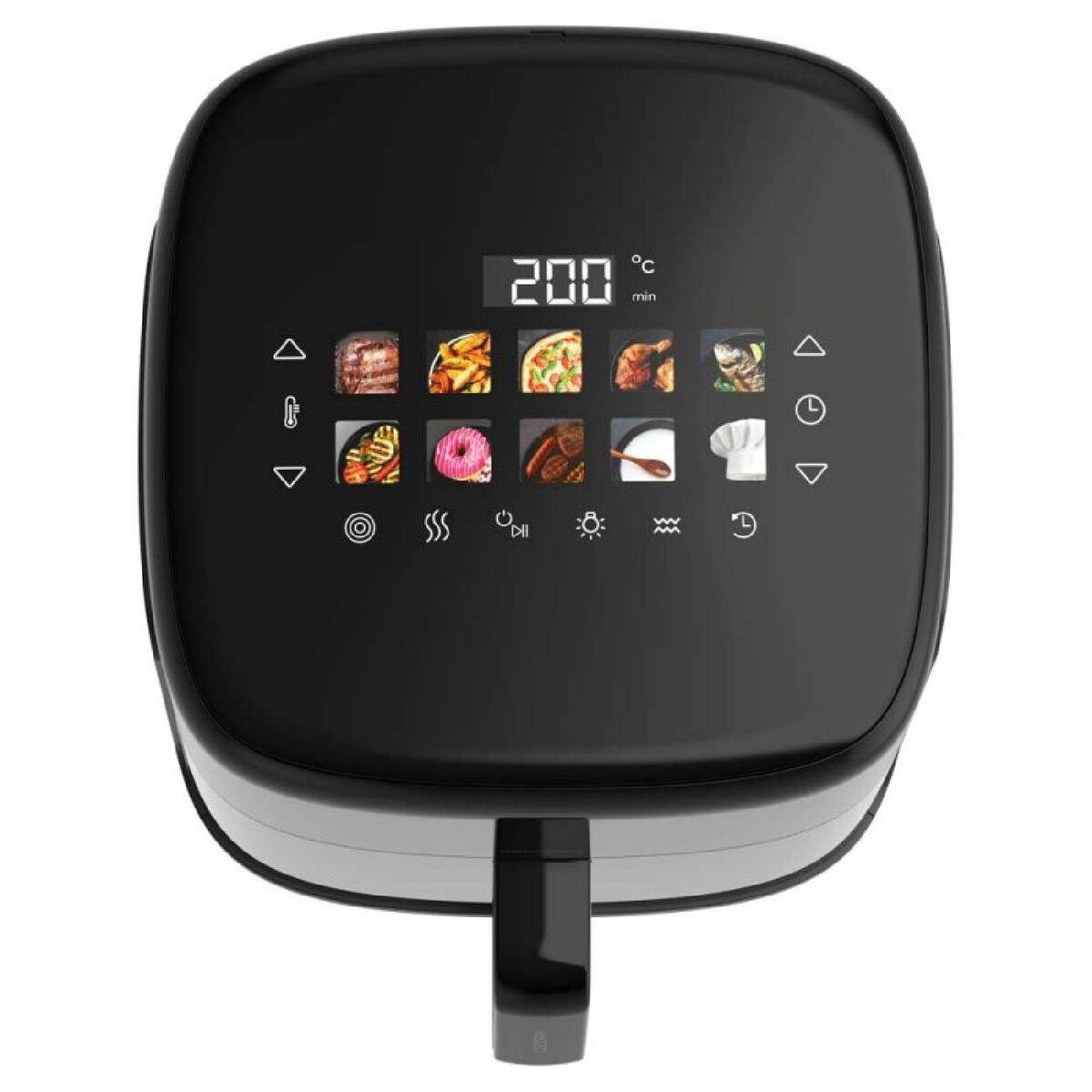 Cecotec Freidora de Aire Cecofry&Grill Smokin'Prime 6500 6,5L 2200W Grill Negro