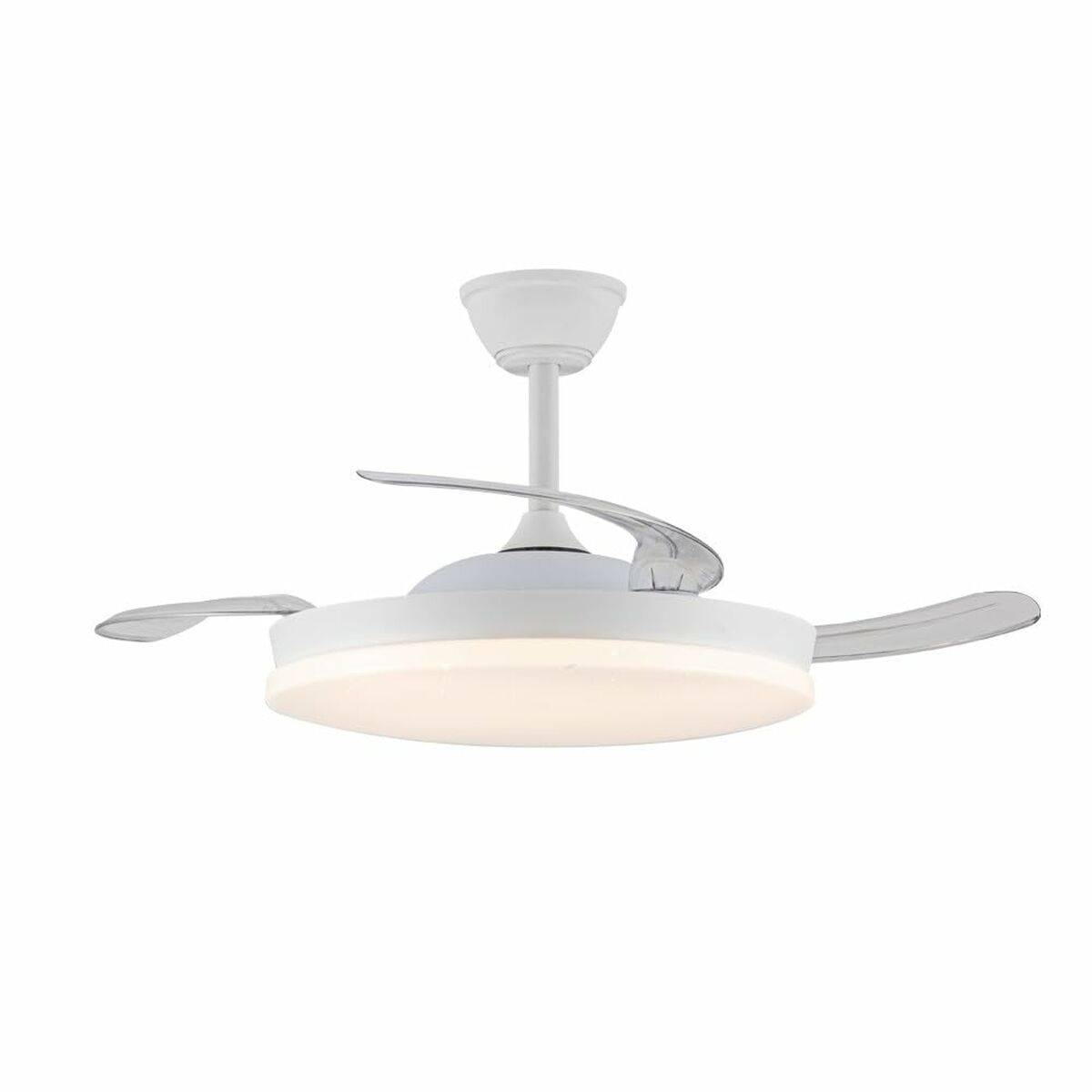 Ventilador de Techo con Luz CristalRecord Blanco 72 W (3000 K) (4000 K)