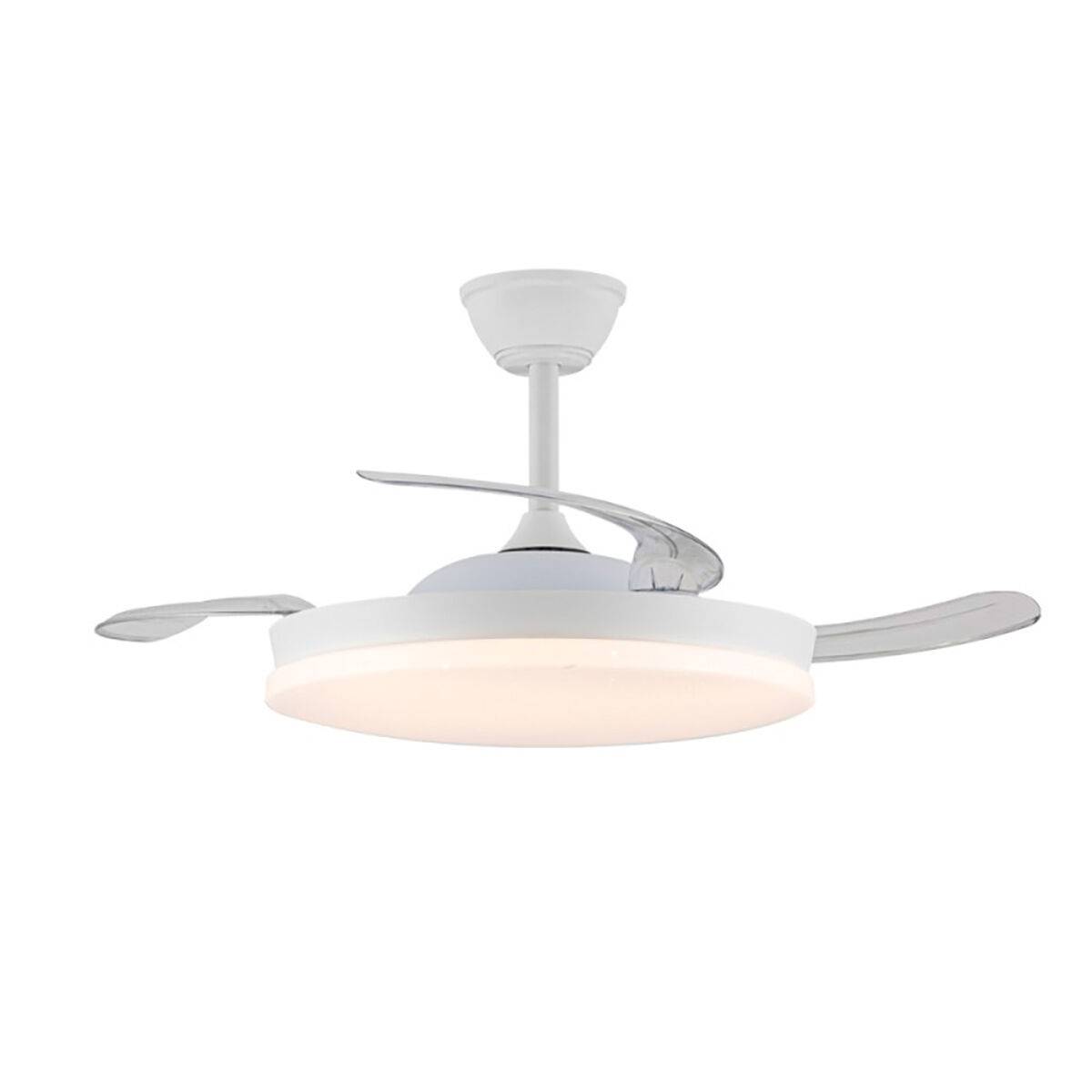 Ventilador de Techo con Luz CristalRecord Blanco 72 W (3000 K) (4000 K)