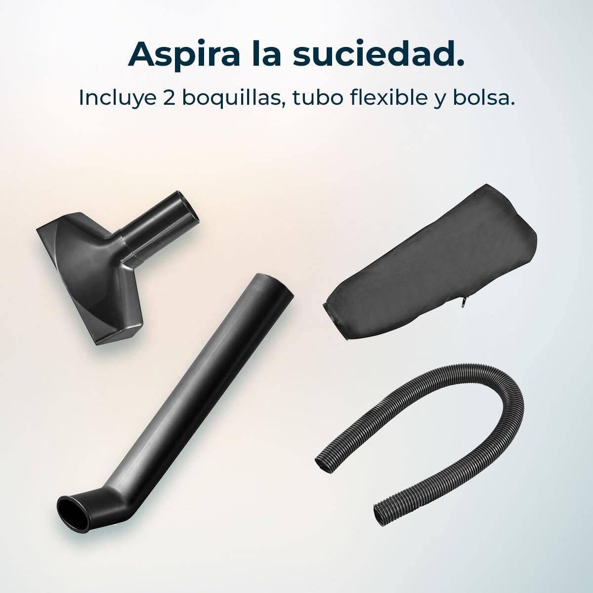 Cecotec Soplador batería AirForce 2120 FreeMove 21V multifunción aspira e infla negro