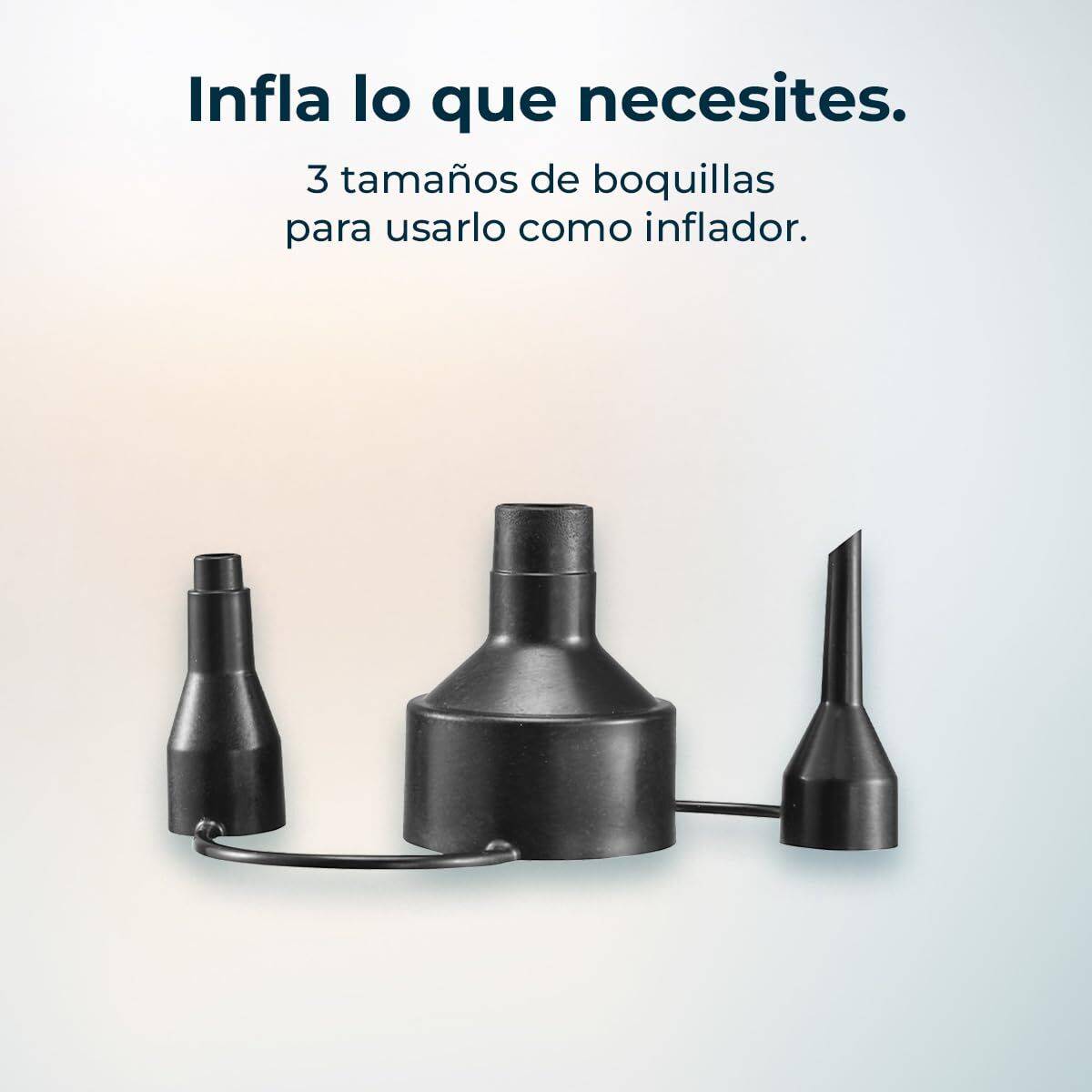 Cecotec Soplador batería AirForce 2120 FreeMove 21V multifunción aspira e infla negro