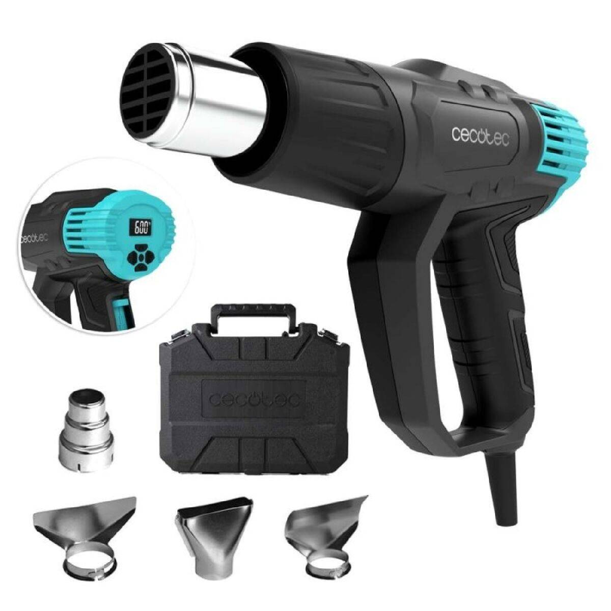 Pistola de aire caliente Cecotec Hell Gun 9500 Vision 2000 W 60ºC / 600ºC