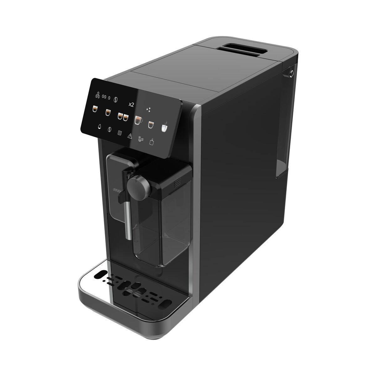 Cecotec Cafetera Superautomática Cremmaet Lungo Latte 1,8L 19 bar pantalla táctil negra