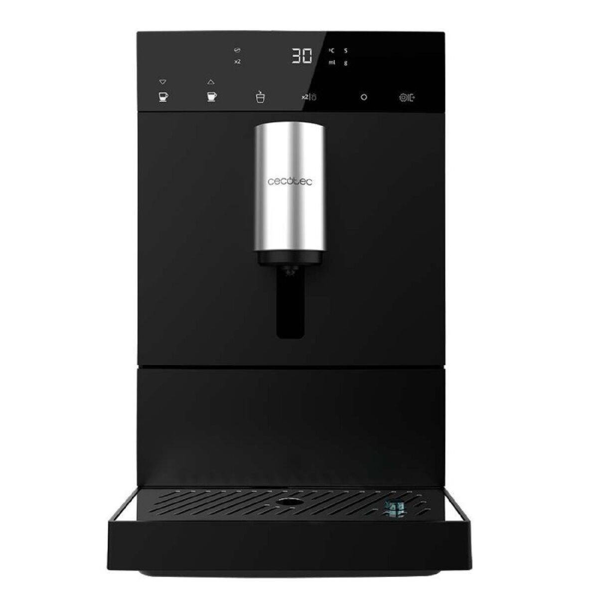 Cecotec Cafetera Superautomática Cremmaet Compact 19 bar 1350W molinillo pantalla táctil negro