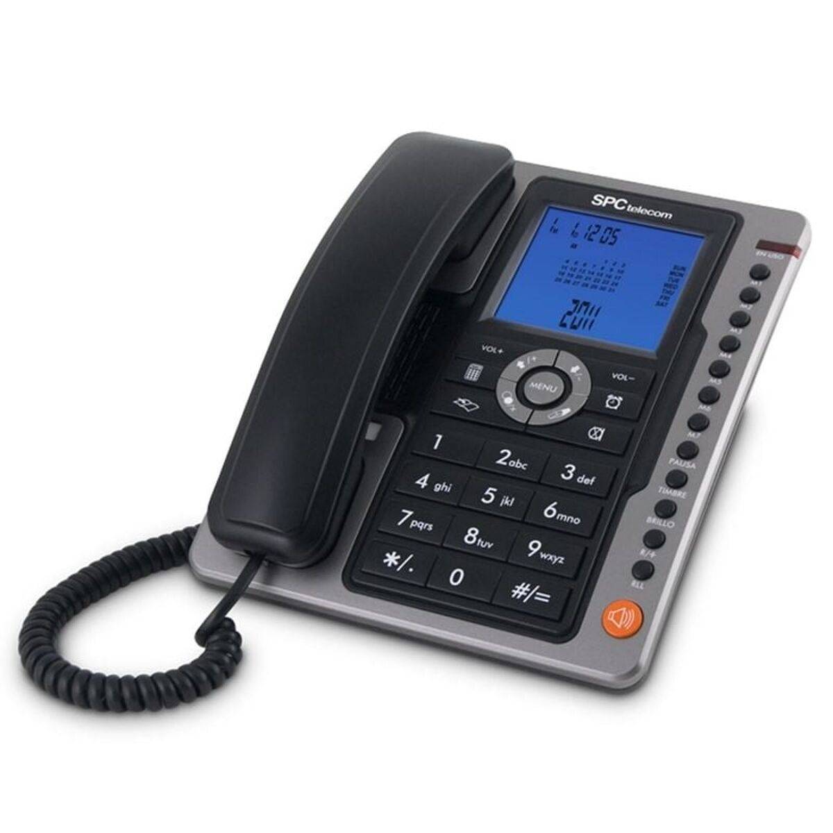 Teléfono Fijo SPC Gramo Azul Negro