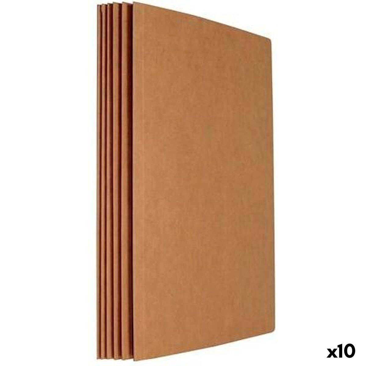Set de Subcarpetas Mariola Marrón Folio 50 Piezas (10 Unidades)