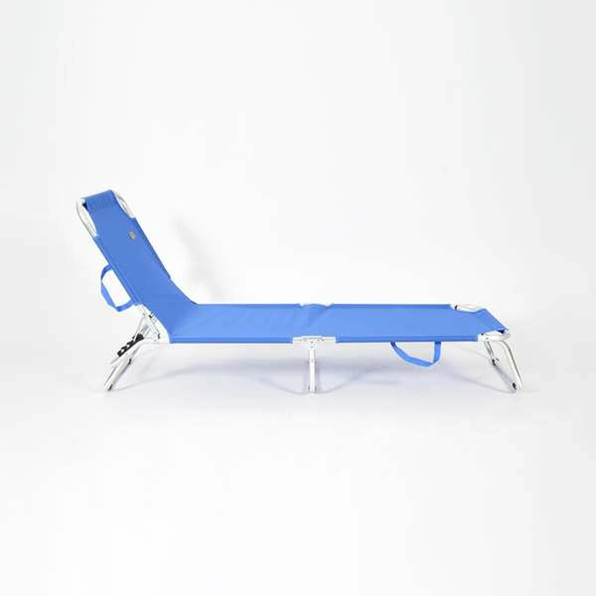 Tumbona de playa Ociotrends Azul 188 x 58 x 24 cm