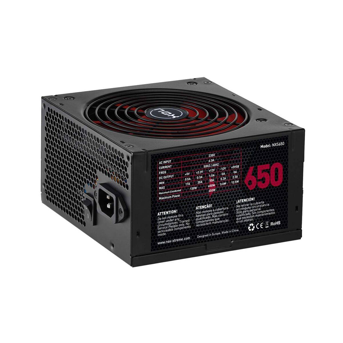 Fuente de Alimentación Nox NXS650 600 W 650 W