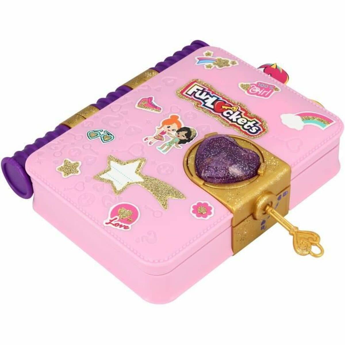 Diario con Accesorios Funlockets Rosa