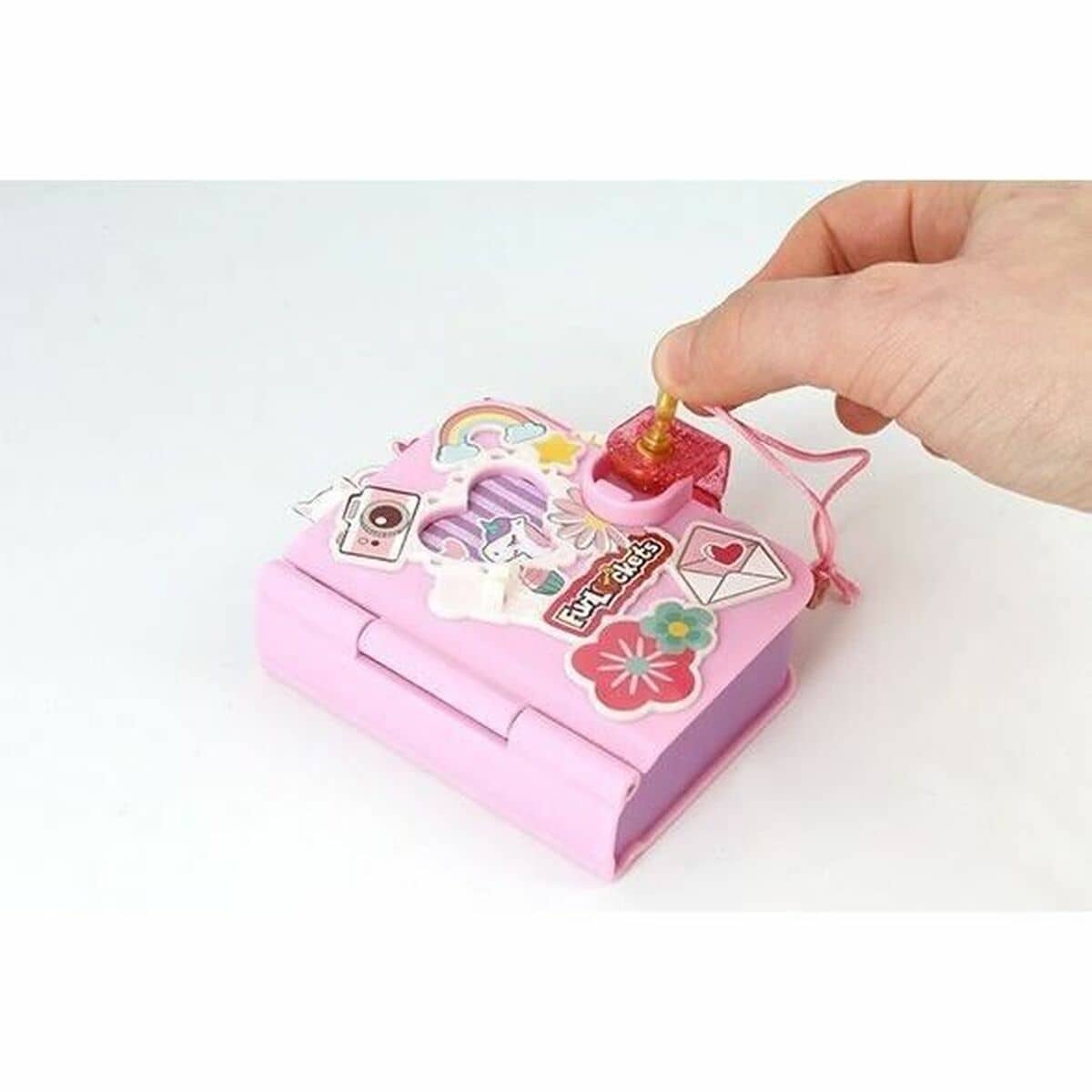 Diario con Accesorios Funlockets Mini Rosa