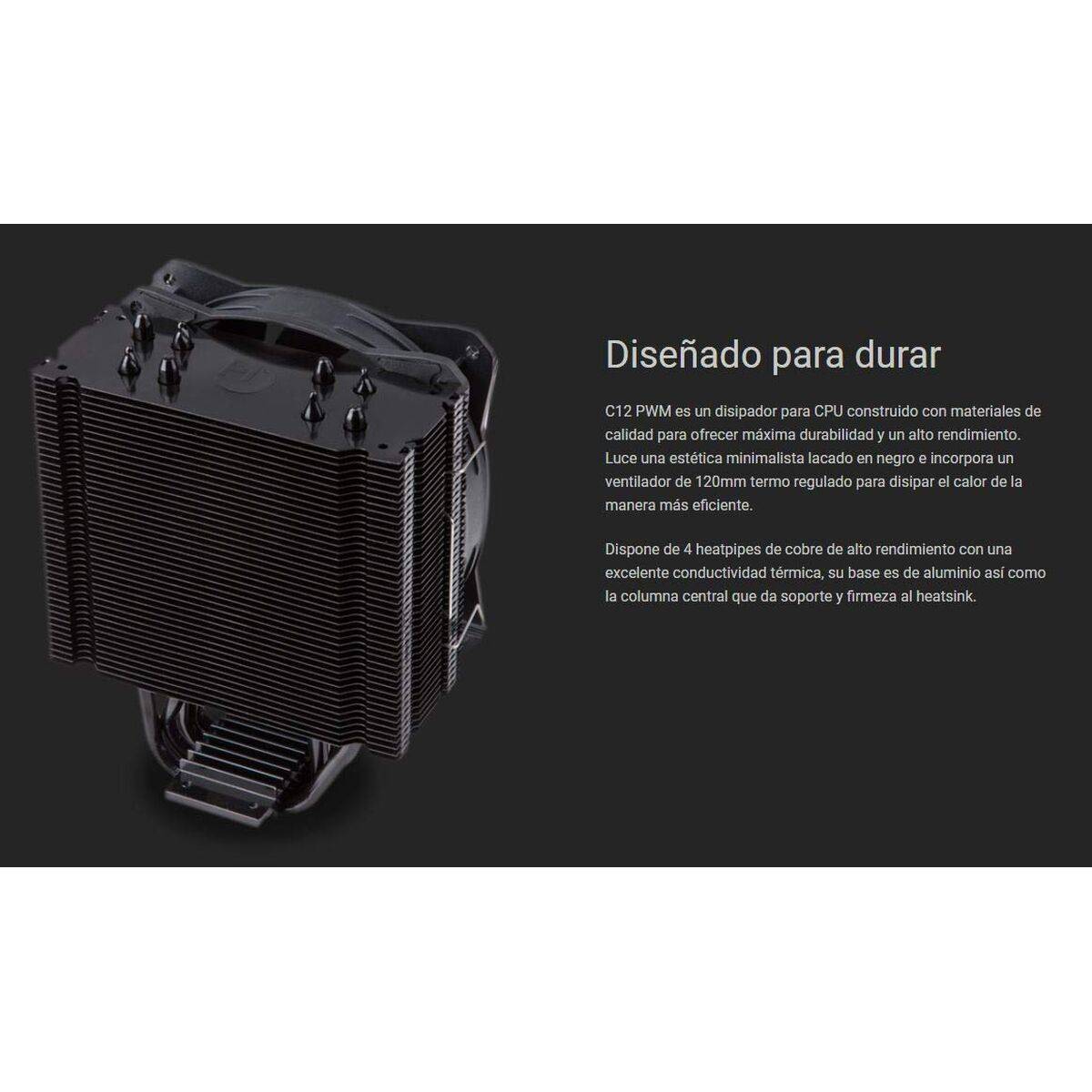 Ventilador y Disipador Hiditec C12 PWM