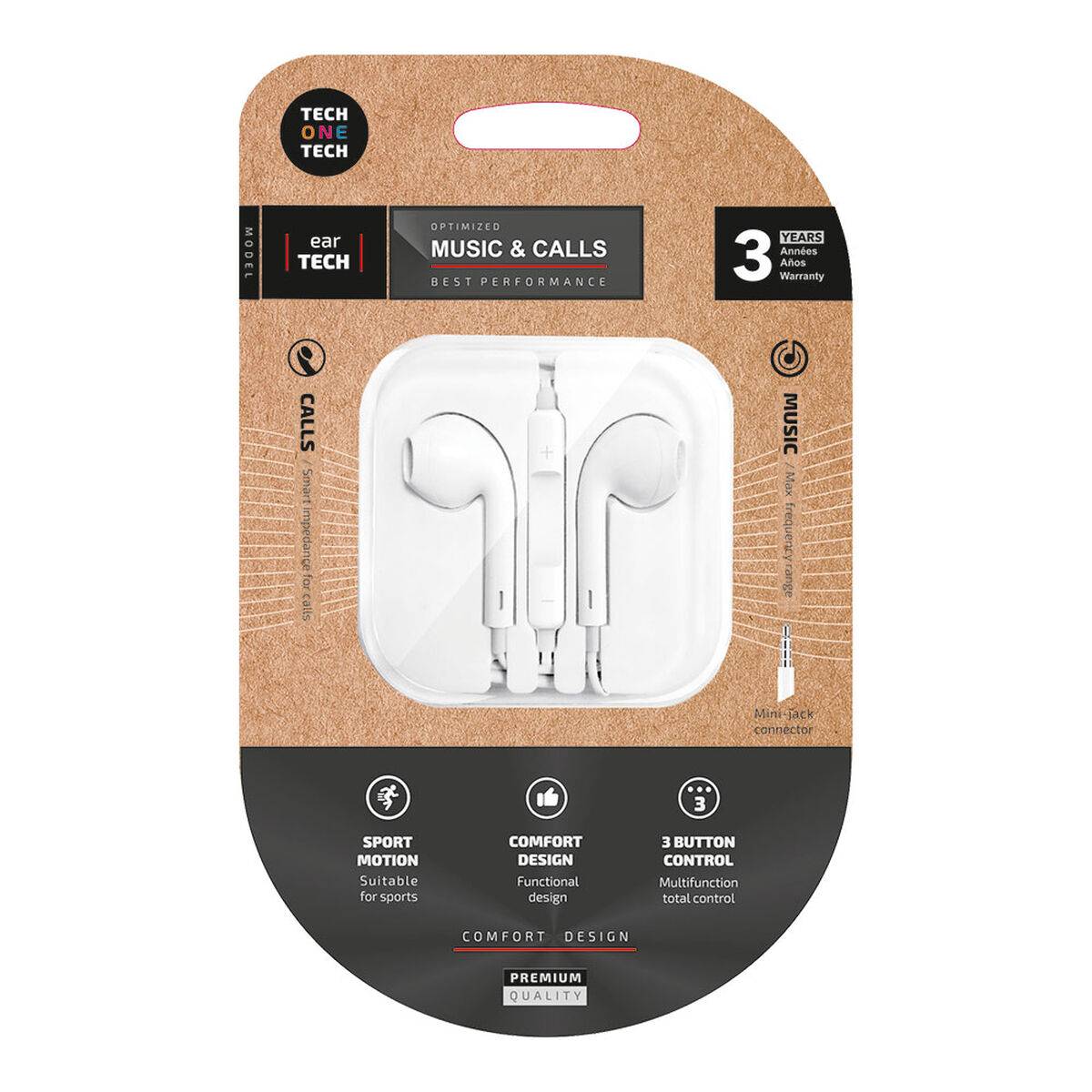 Auriculares con Micrófono Tech One Tech TEC1001