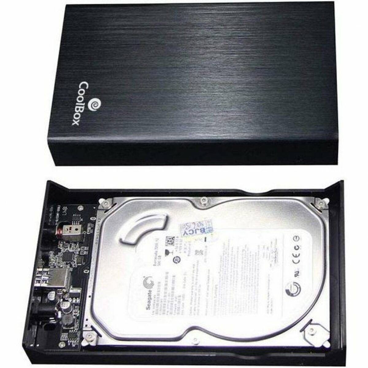 Disco Duro CoolBox SlimChase A-3533 3,5" Negro