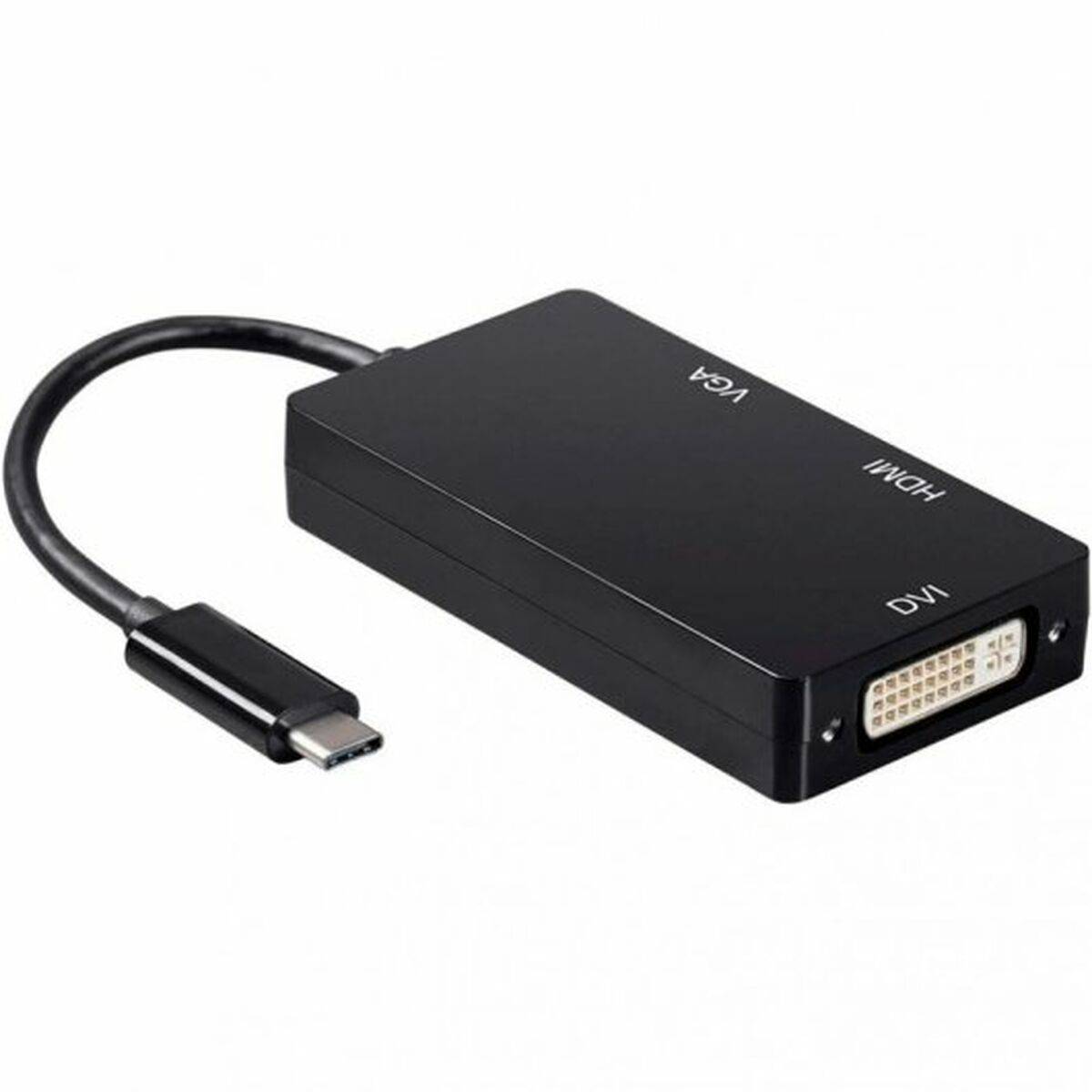 Adaptador USB-C a VGA/HDMI/DVI Aisens A109-0343 15 cm Negro