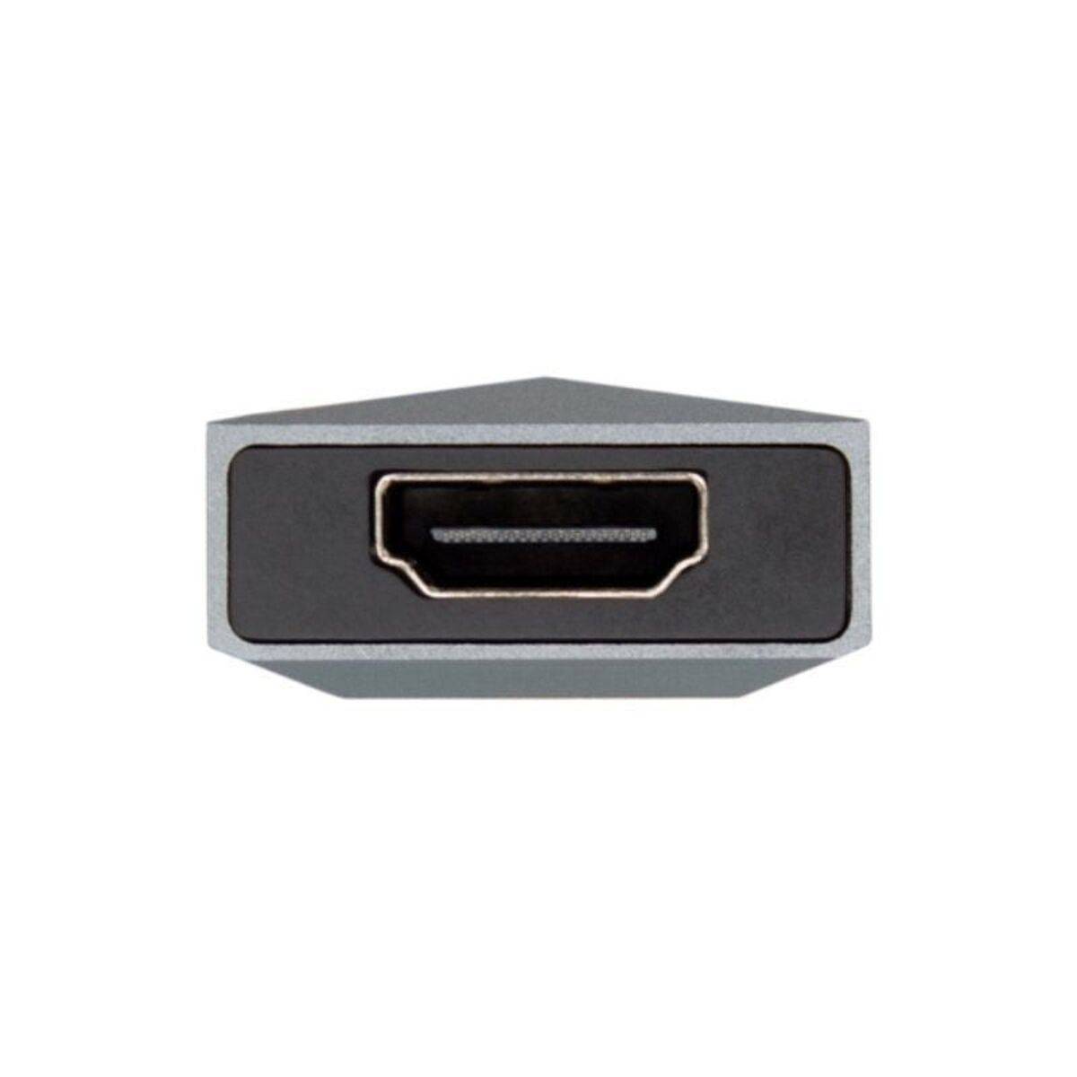 Hub USB-C Aisens ASUC-4P002-GR Gris 100 W