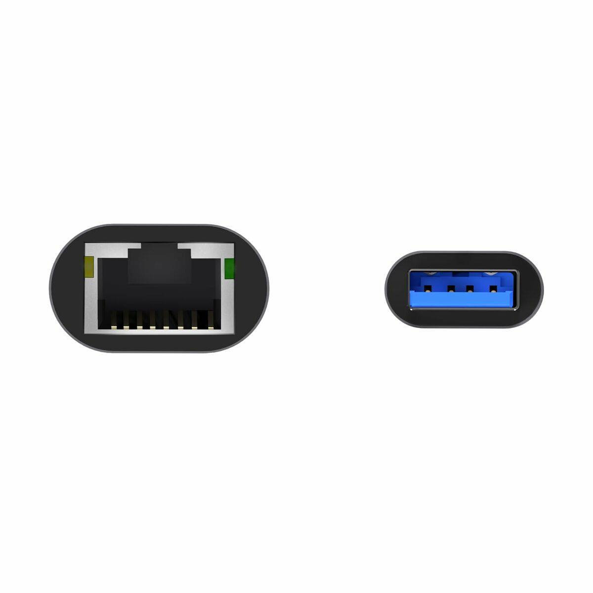Adaptador USB a Ethernet Aisens A106-0708 Gris