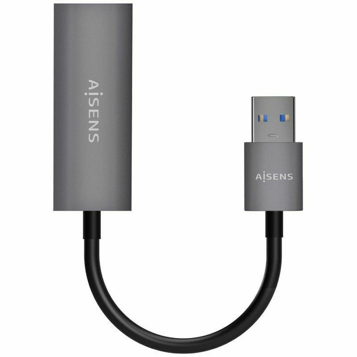 Adaptador USB a Ethernet Aisens A106-0708 Gris