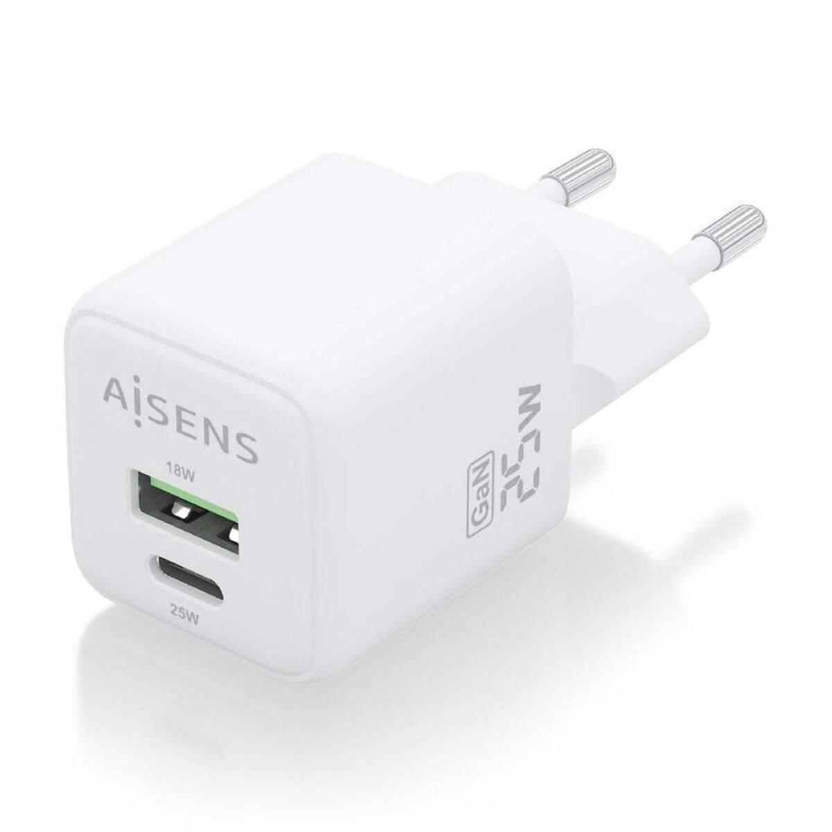 Cargador de Pared Aisens ASCH-25W2P014-W Blanco Multicolor 25 W