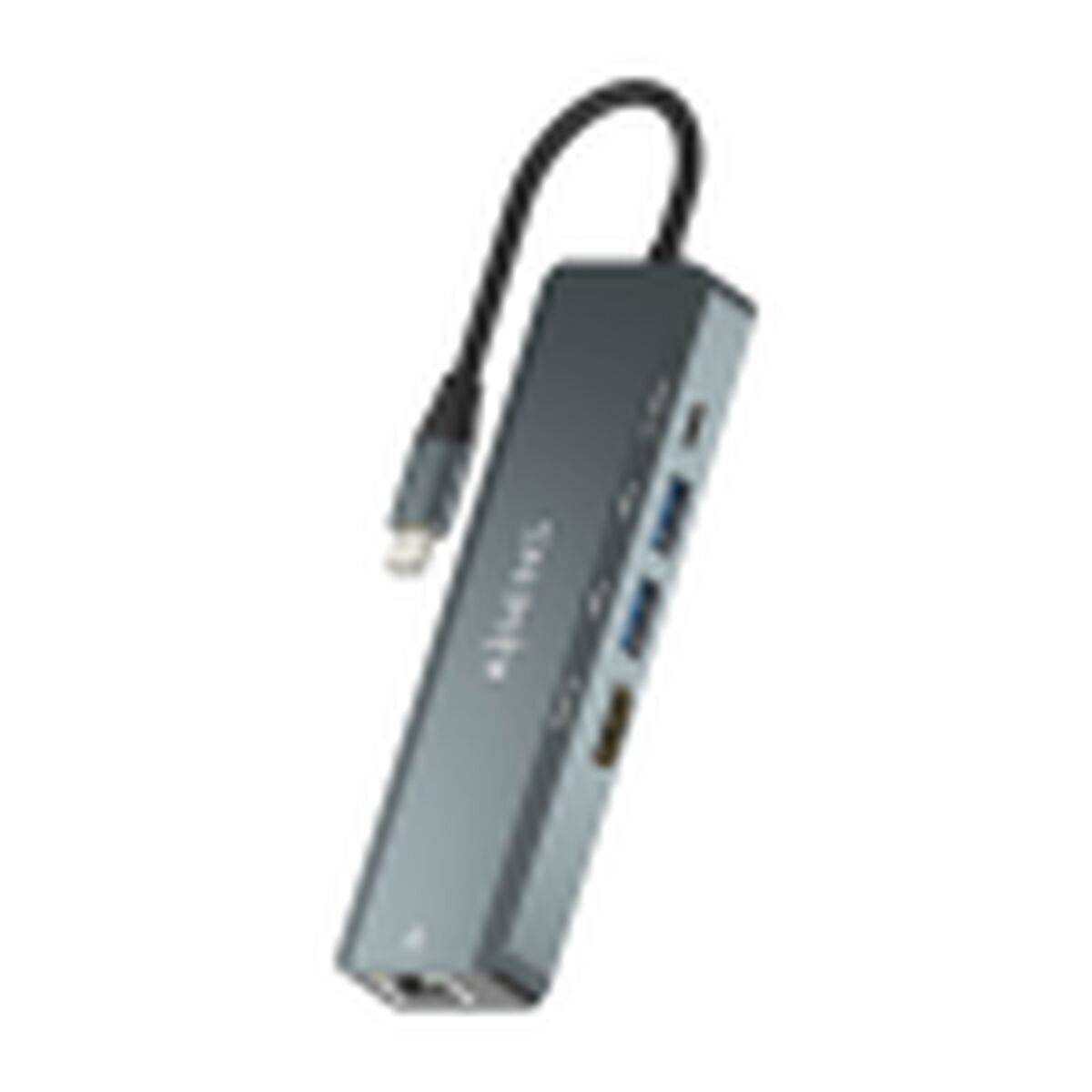 Hub USB Aisens ASUC-5P011-GR Gris Multicolor 100 W