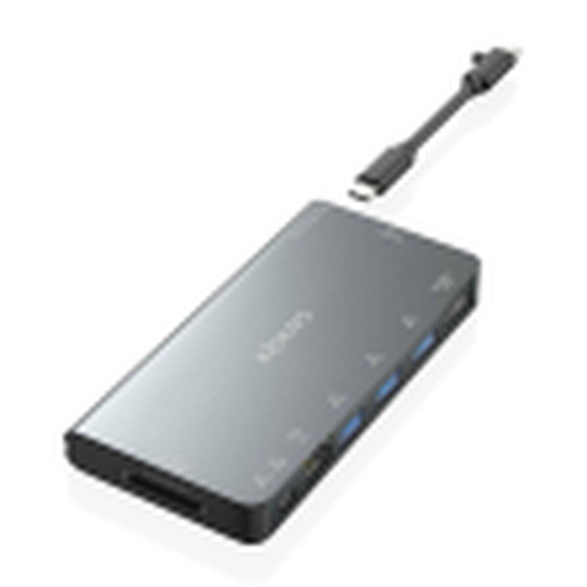 Hub USB Aisens ASUC-8P015-GR Gris Multicolor 100 W