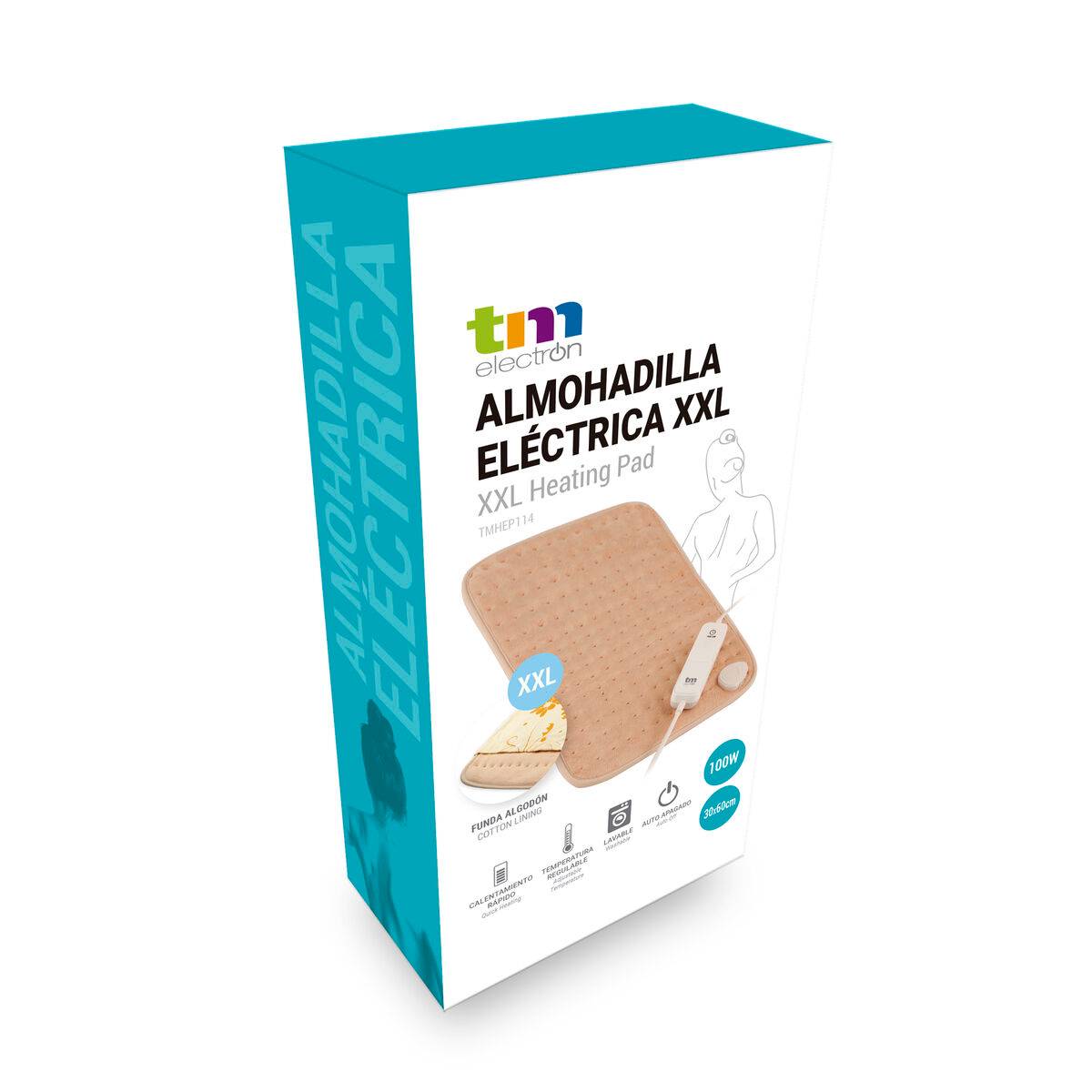 Almohadilla Eléctrica Lumbar Ajustable TM Electron 60 x 30 cm 100 W