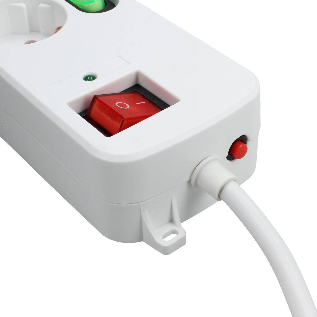 Regleta Enchufes 3 Tomas sin Interruptor TM Electron TMUAD553 Blanco 3680 W (1,5 m)
