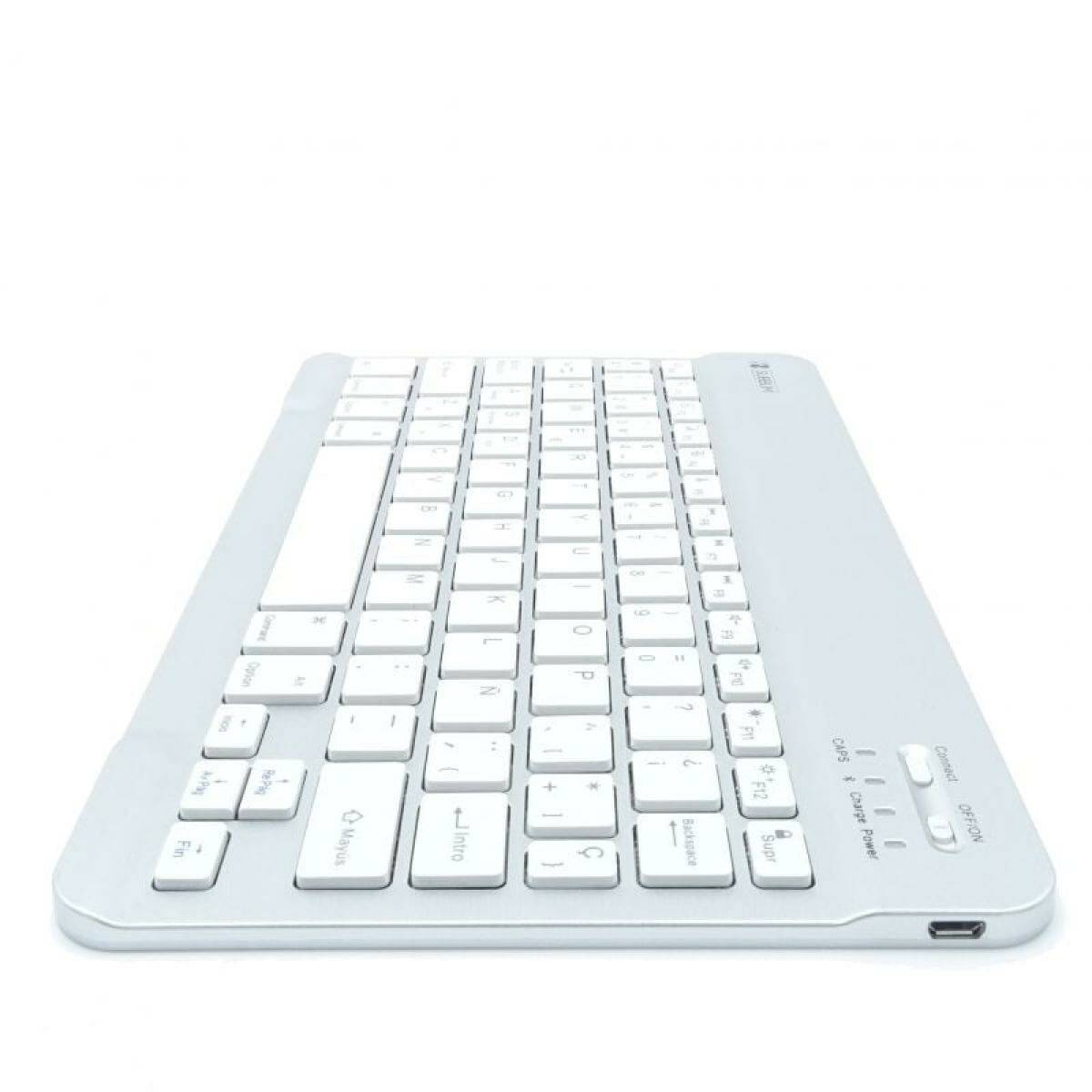 Teclado Bluetooth Subblim SUB-KBT-SM0001 Azul Plateado Qwerty Español
