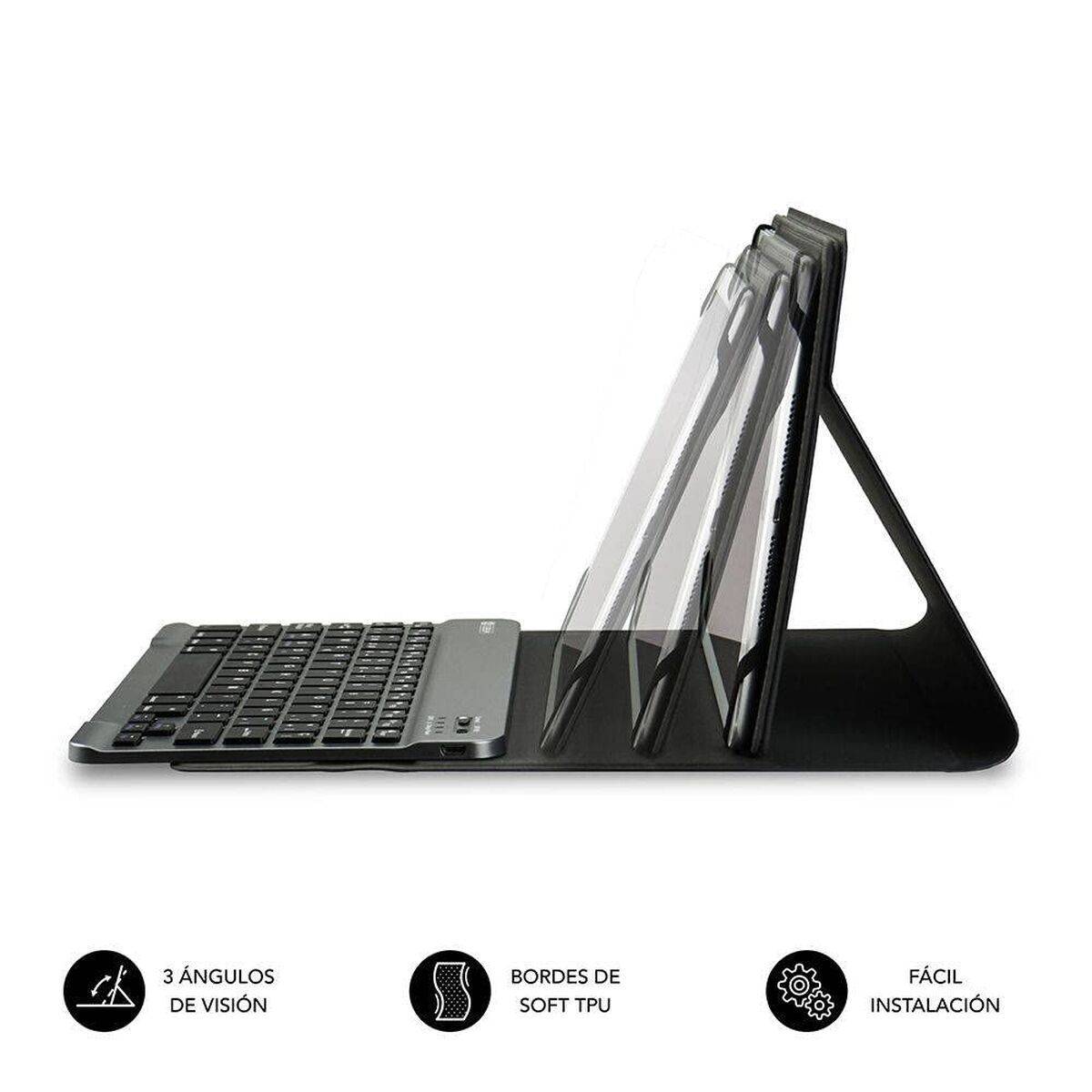 Funda para Tablet y Teclado Subblim SUB-KT2-BT0003 Rojo Qwerty Español